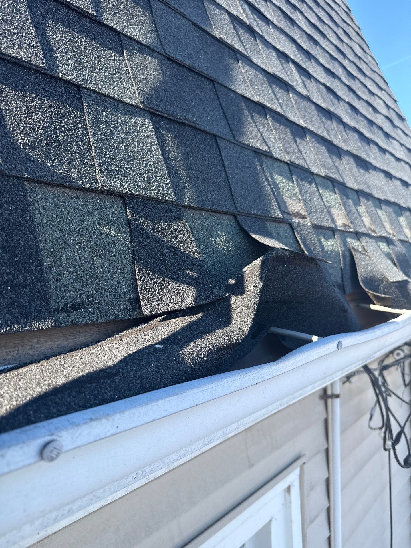 Critter Damage Repair: Ridge Vent Upgrade & Mansard Shingle Restoration by JOHNNYS PRO