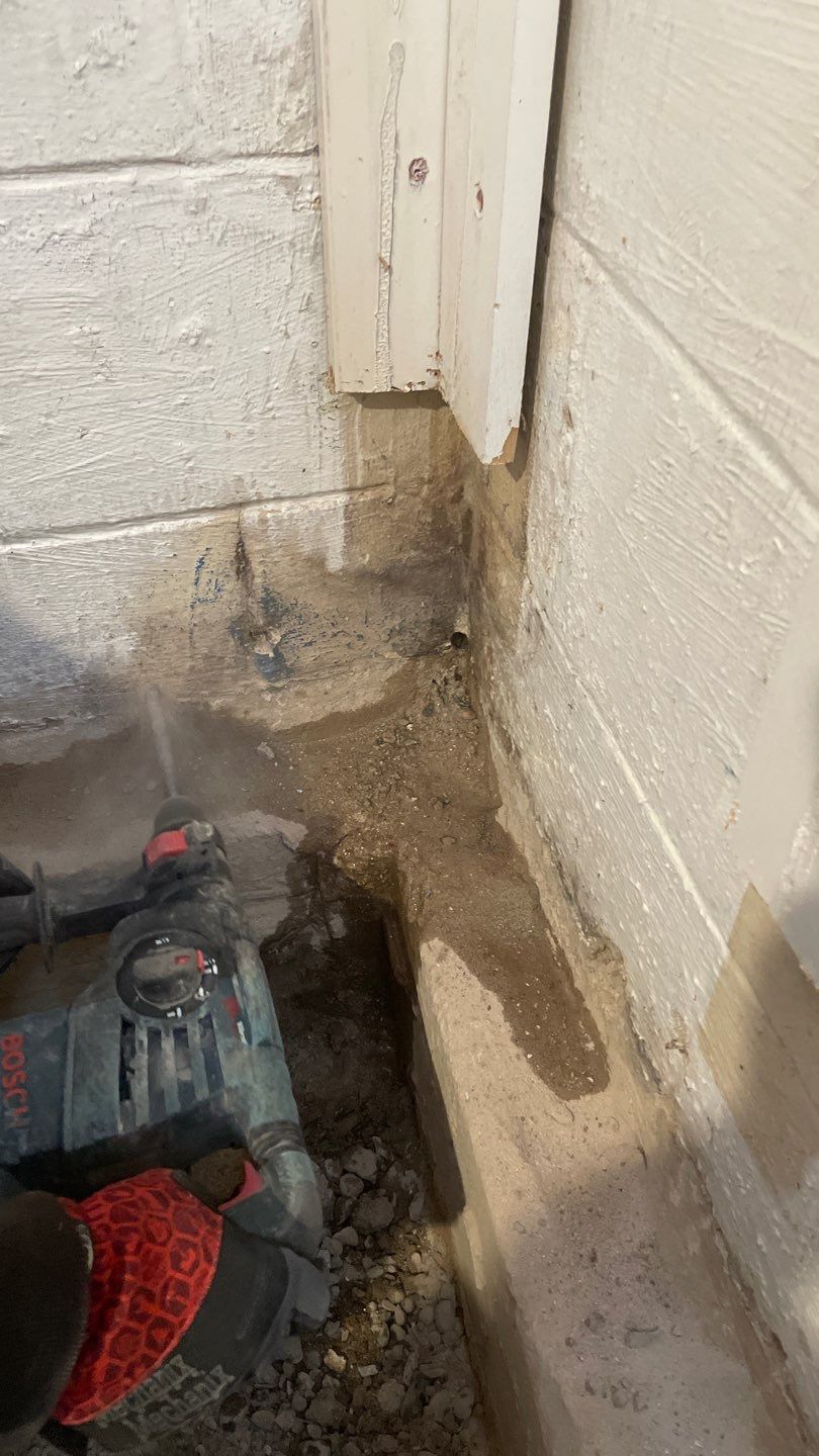 Interior Drain Tile & Buried Discharge in St. Anthony, MN by Waterproofing Northeast