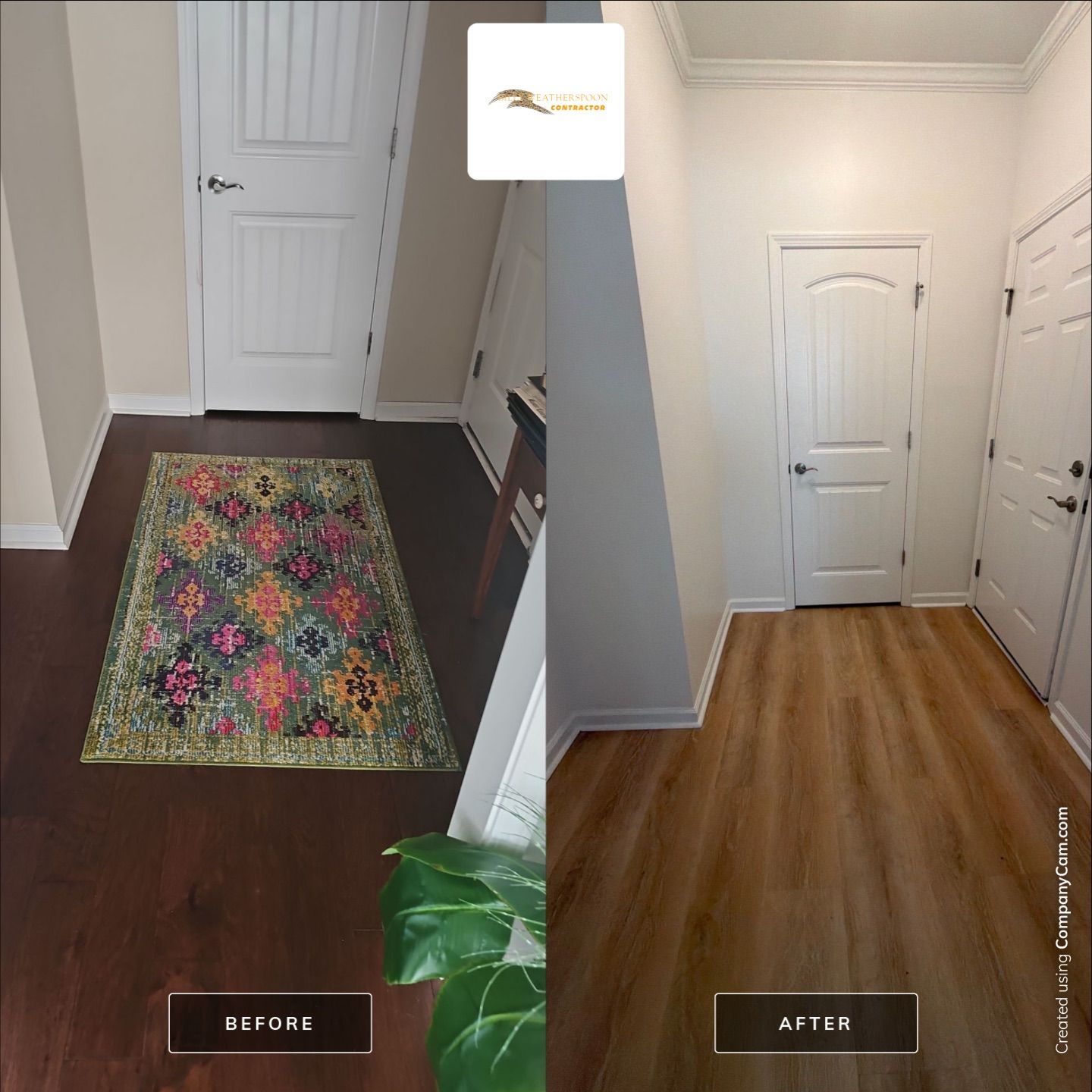 Luxury Vinyl Plank Flooring Installation and Interior Refresh in Durham by Billy Weatherspoon Contractor