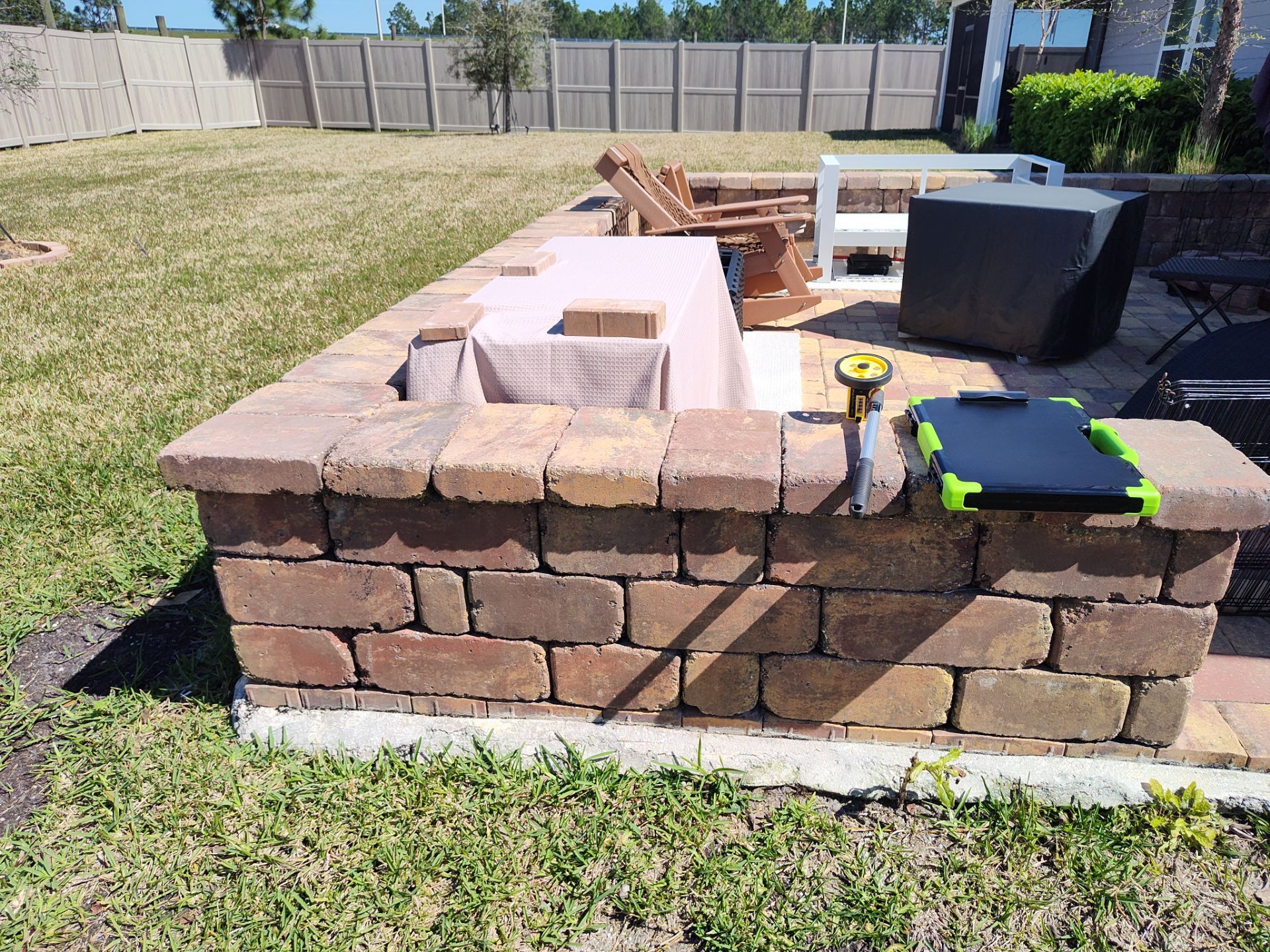 paver patio using Concrete Sealant by DuraSeal