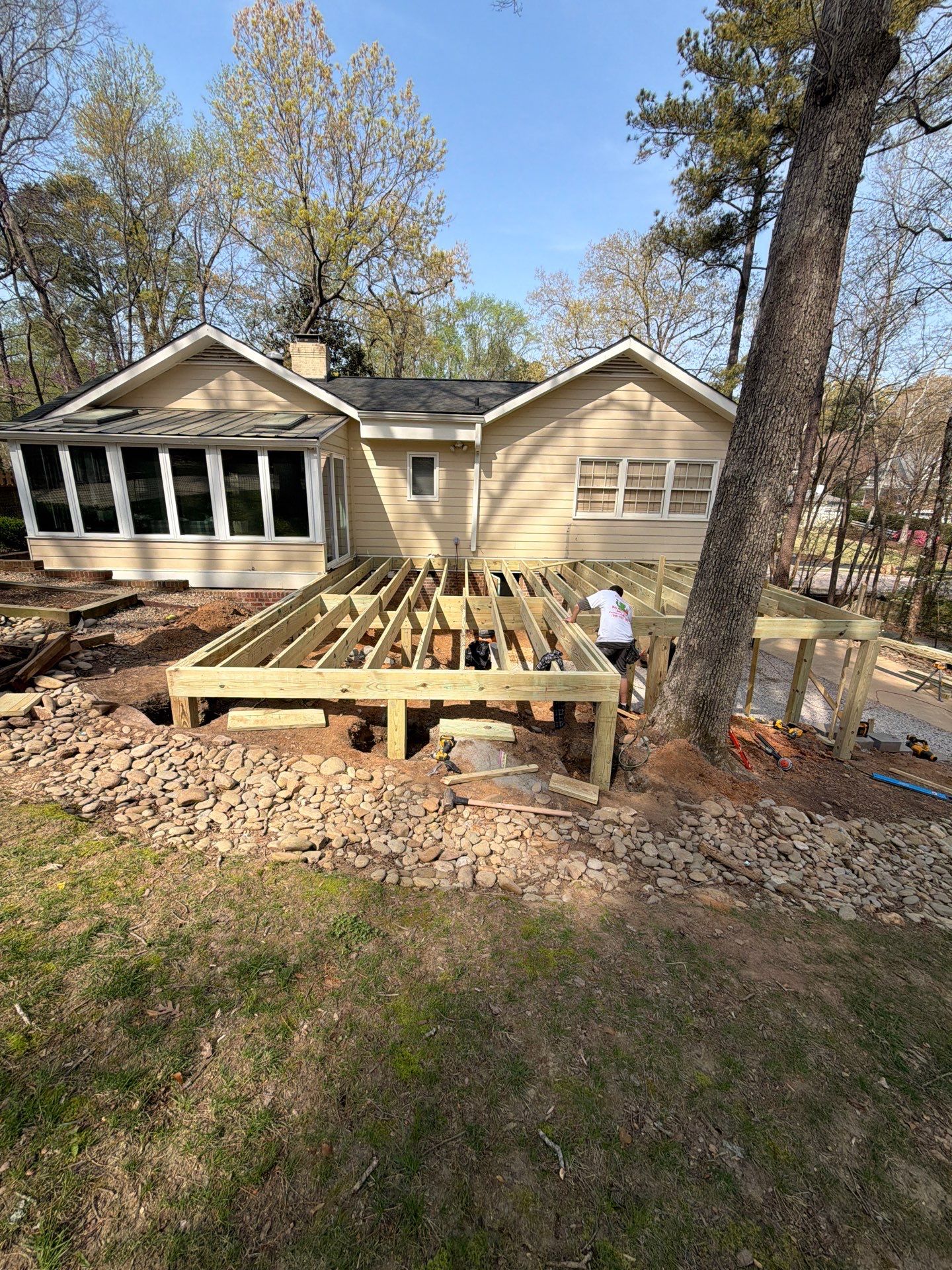 New Deck Construction & Site Improvements by Billy Weatherspoon Contractor