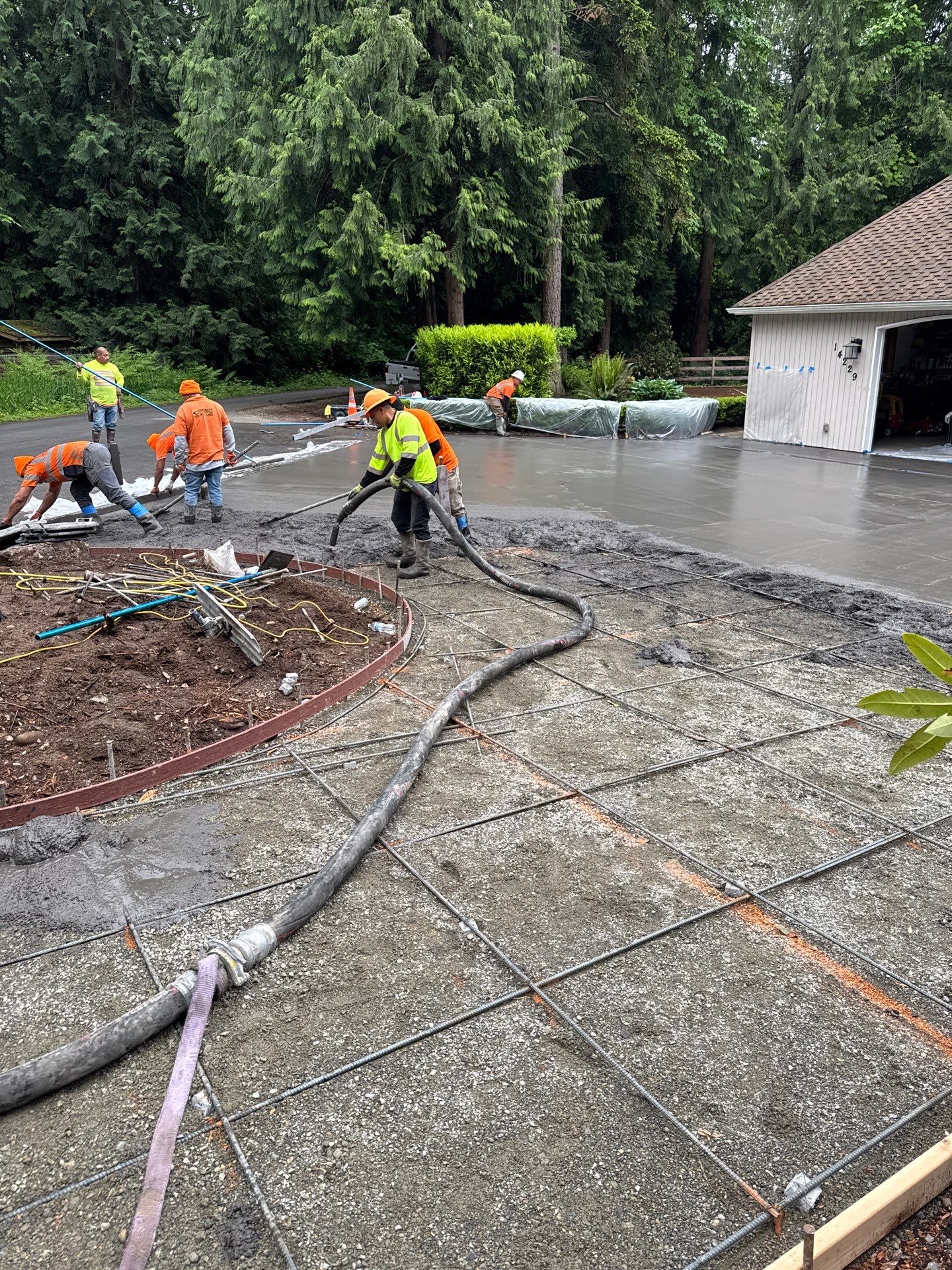 Stamped Concrete Driveway Renovation | Woodinville  by Jireh Asphalt & Concrete Inc 