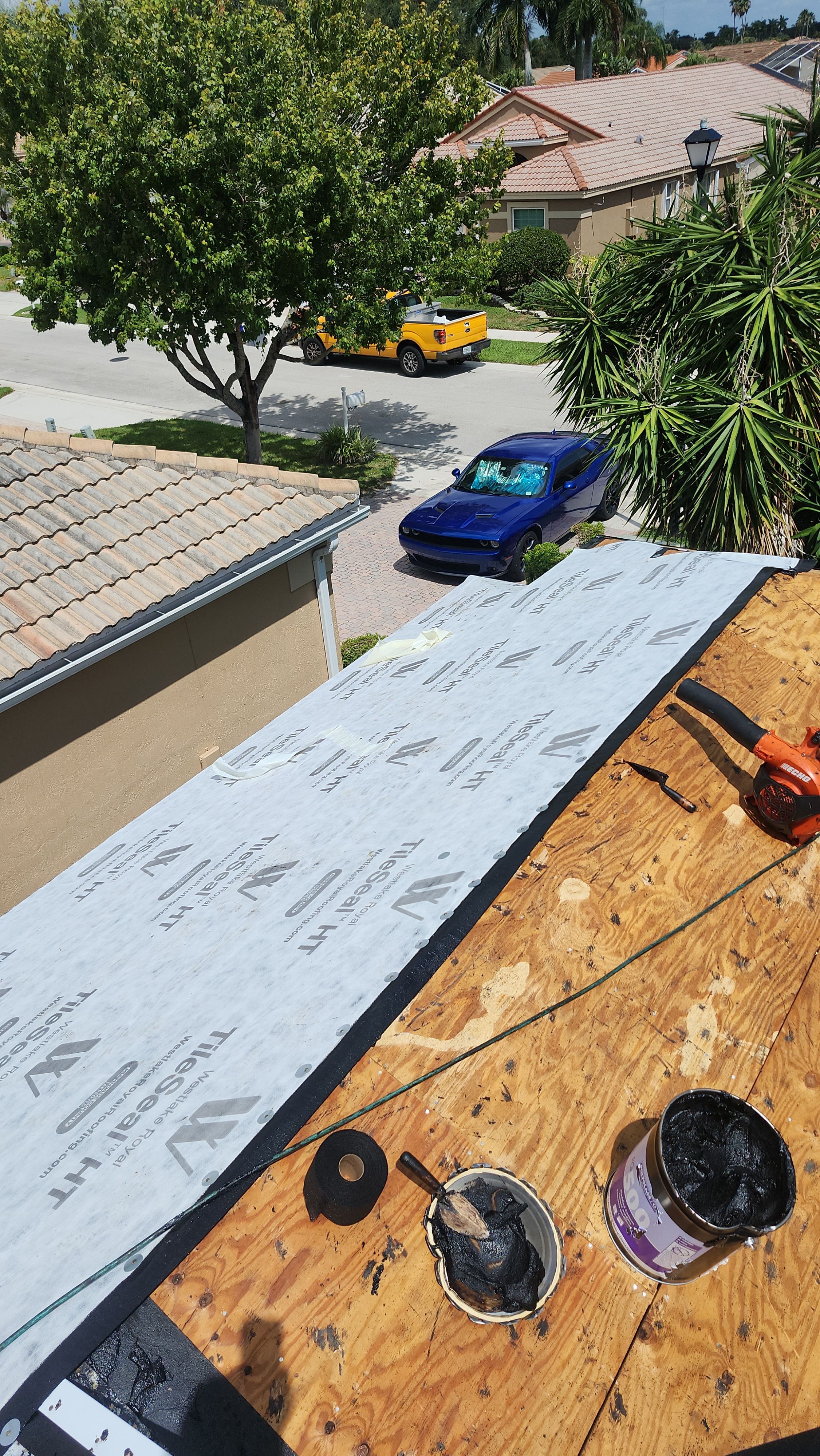 Tile Roof Replacement and Sheathing Repair in Boynton Beach by Aastro Roofing