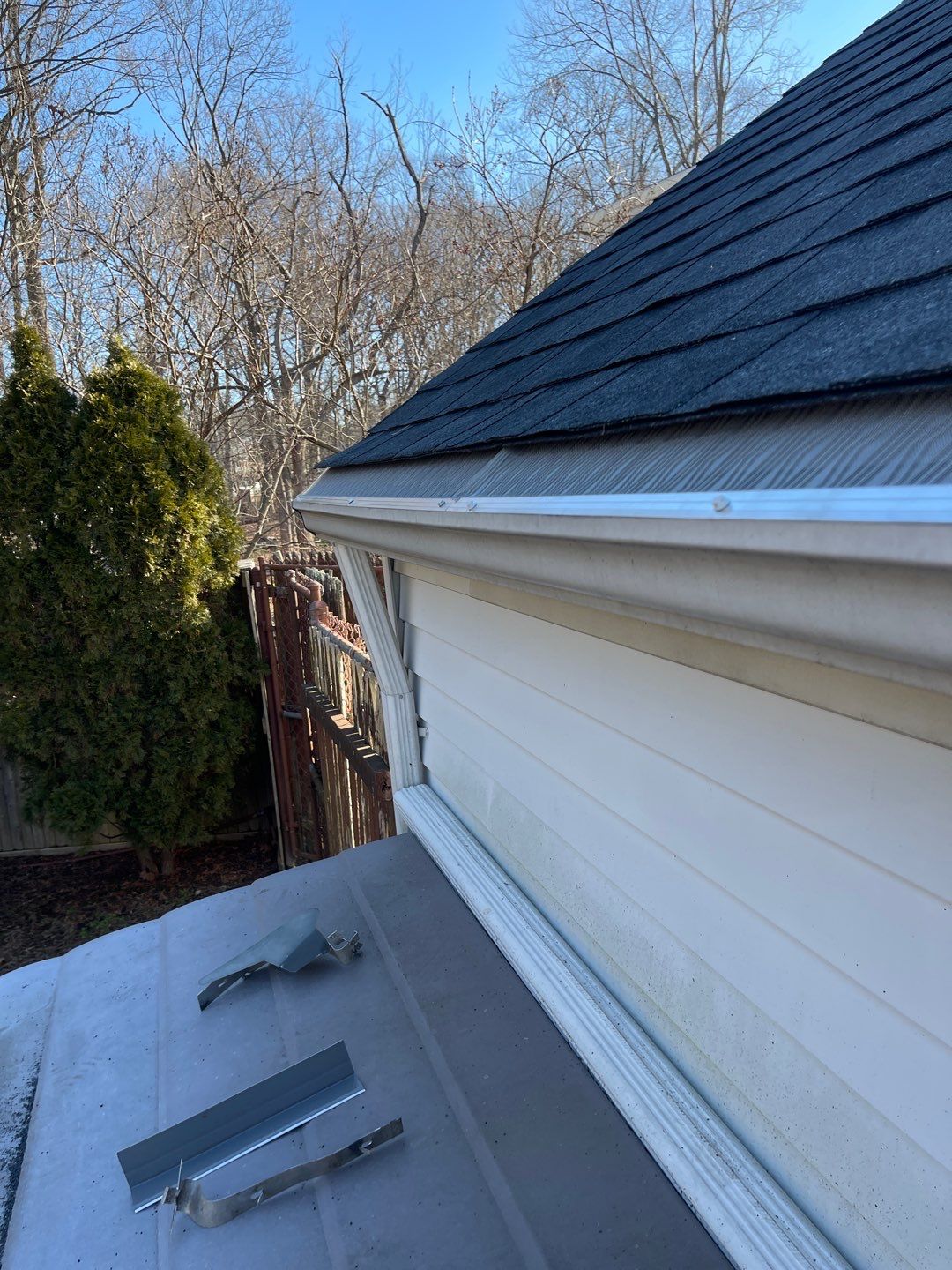 Fence Installation using Privacy Vinyl Fence by A Plus Exterior