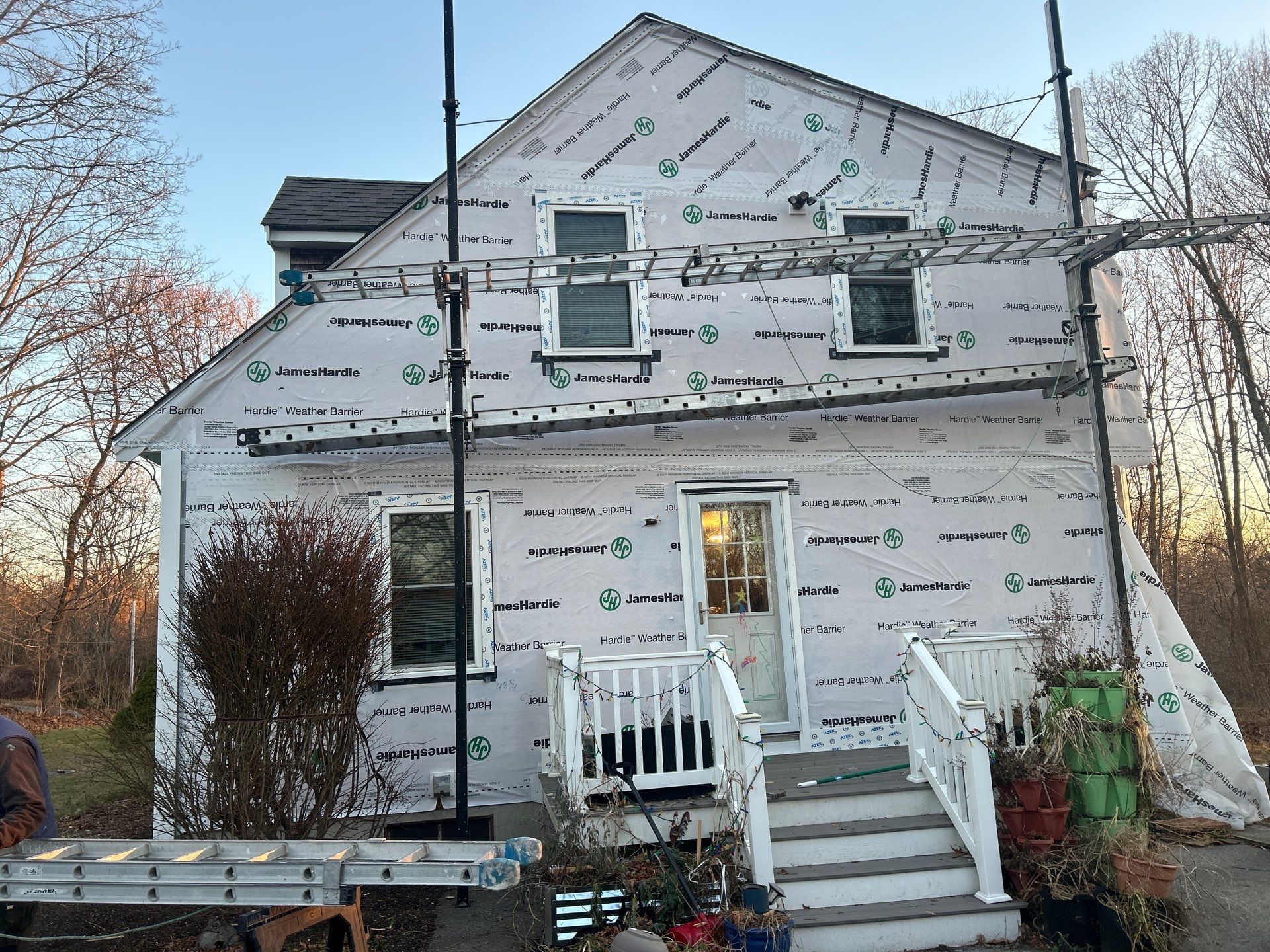 James Hardie siding in Dream Collection color - Dighton, MA by UBrothers Construction