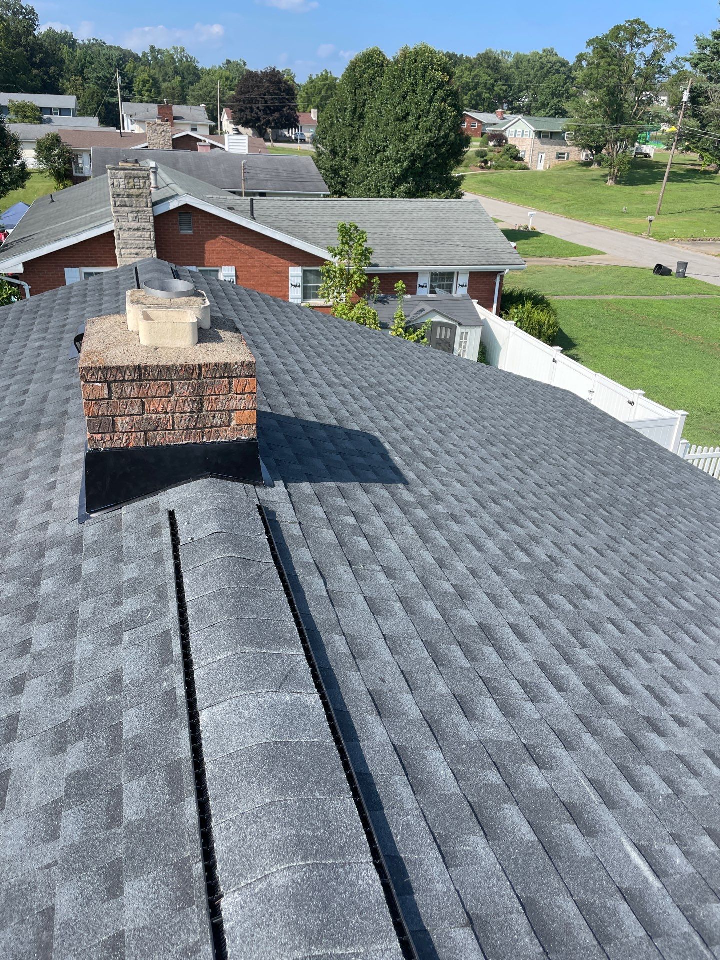 Residential Roofing Installation using GAF Timberline HDZ Charcoal by Rainstoppers Roofing