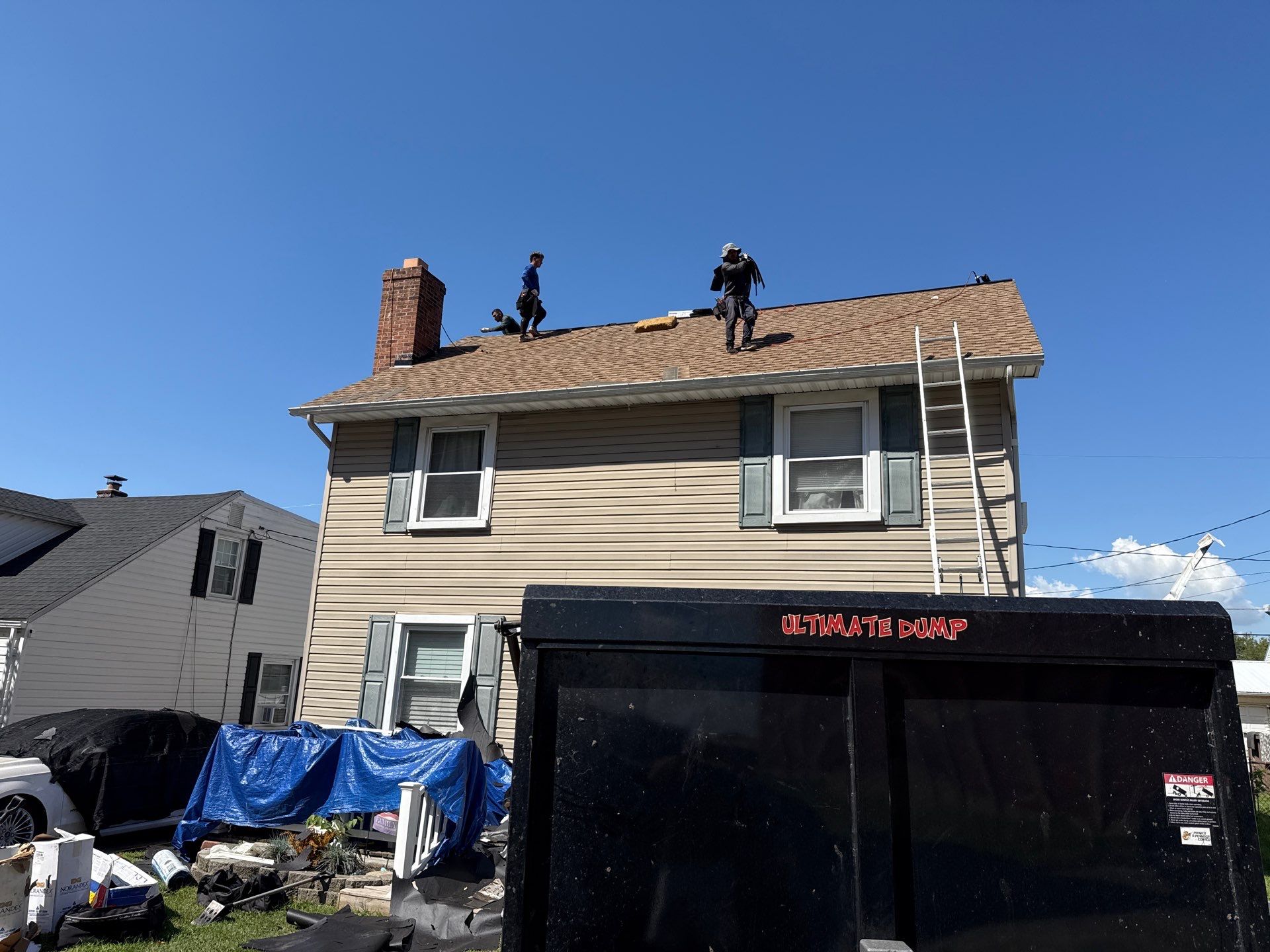 Residential Roofing Installation using GAF Timberline HDZ by Matter Roofing & Construction