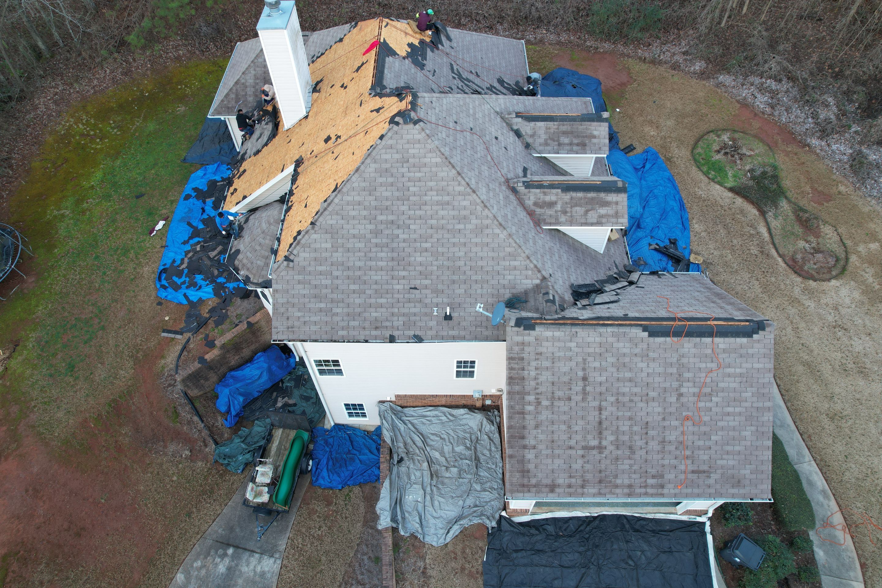 Residential Roofing Installation using Owens Corning by Inspector Roofing and Restoration