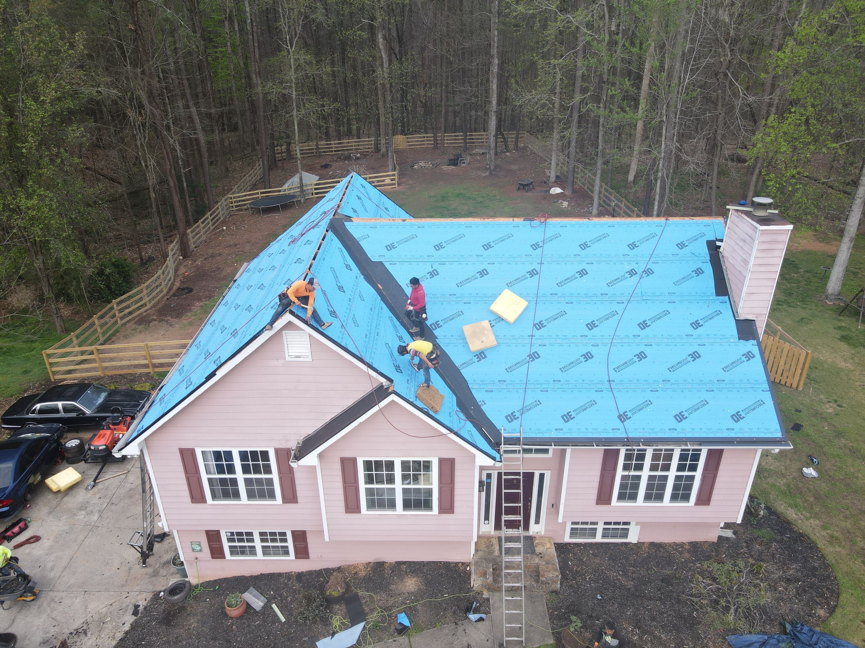 Residential Roofing Installation using Owens Corning by Inspector Roofing and Restoration