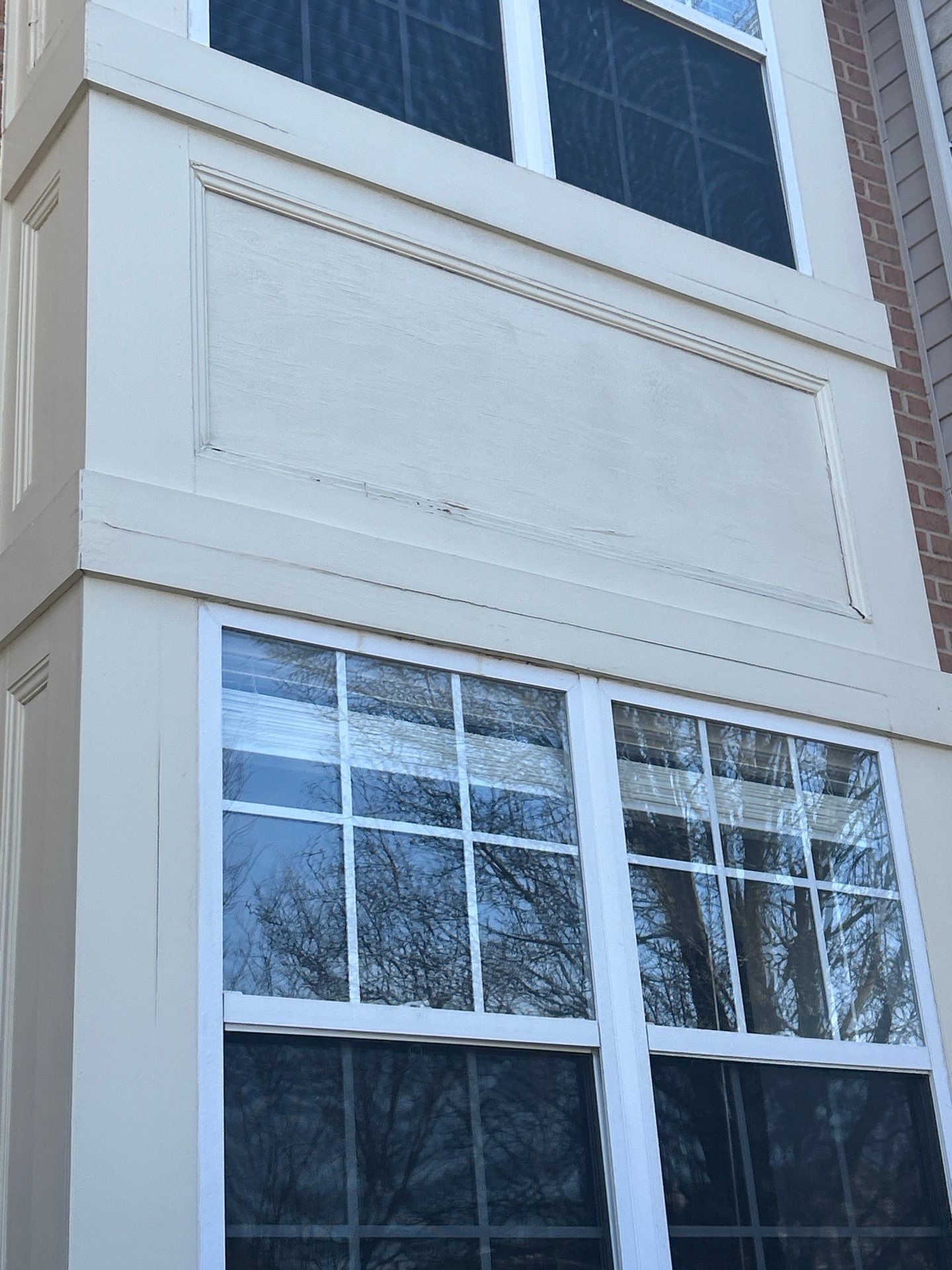 8 window replacement and bay box trim wrap by Window Depot of Annapolis