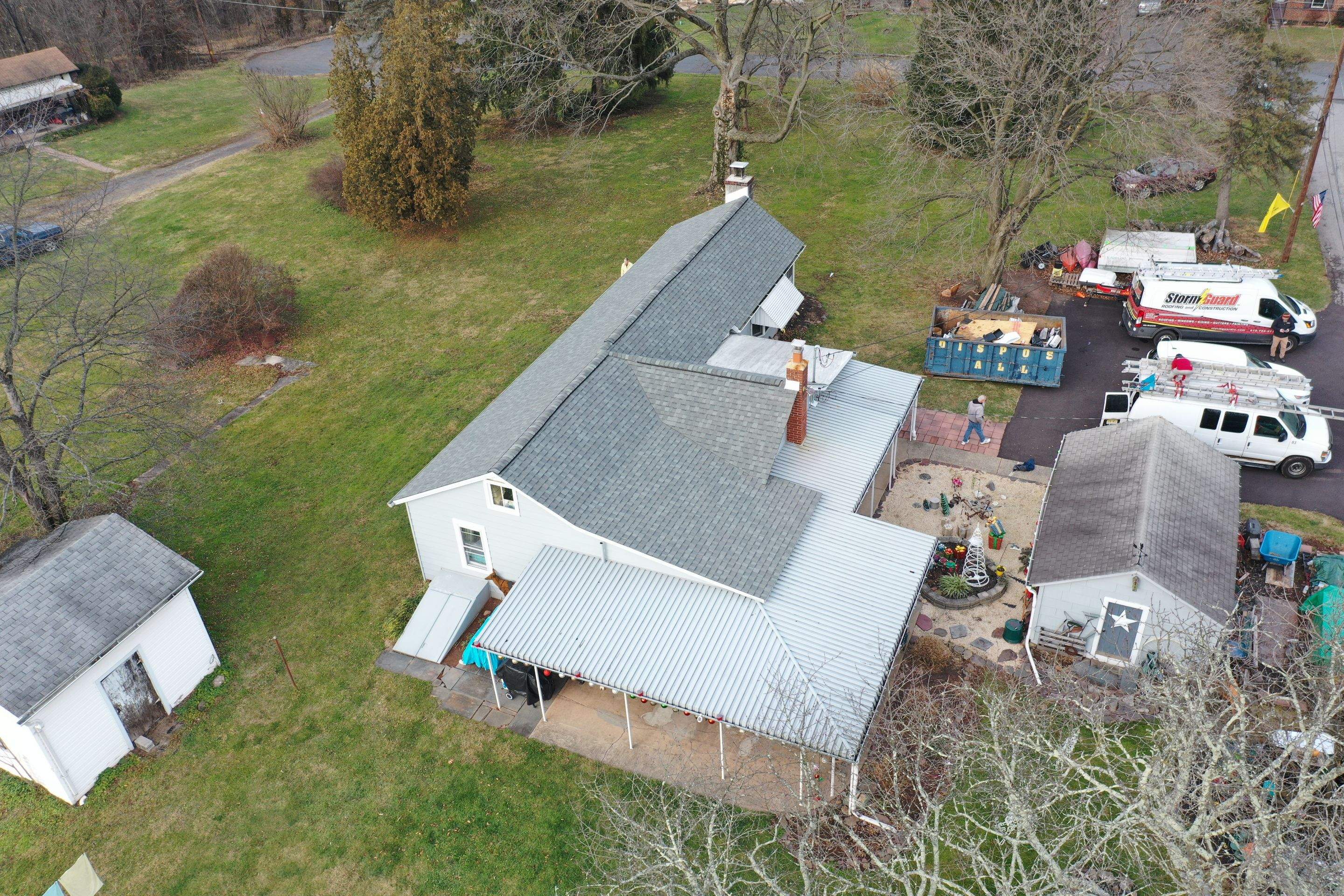 Roofing Installation using CertainTeed Landmark - Georgetown Gray by Storm Guard of Ches-Mont PA