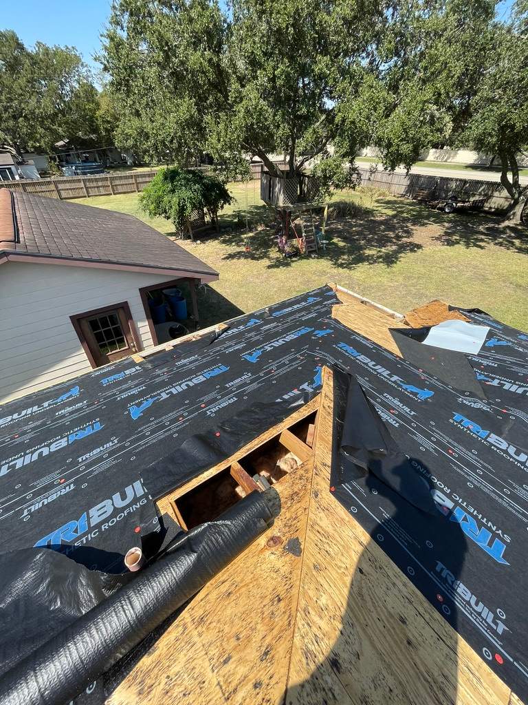 Residential Roofing Installation using Synthetic Underlayment & Replacing Rotted Decking by Black Coast Roofing