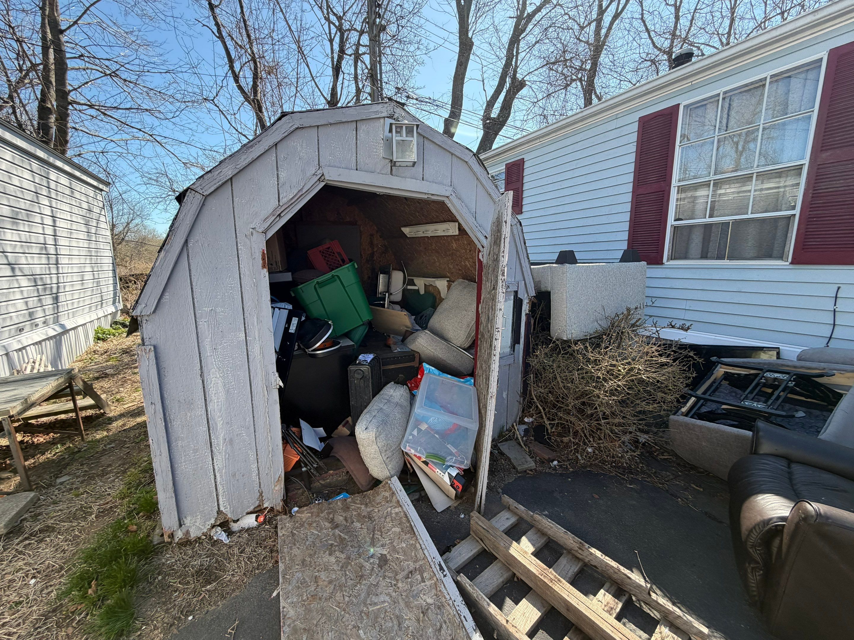 Mobile Home Property Cleanout in Groton, CT by Diamond Image LLC
