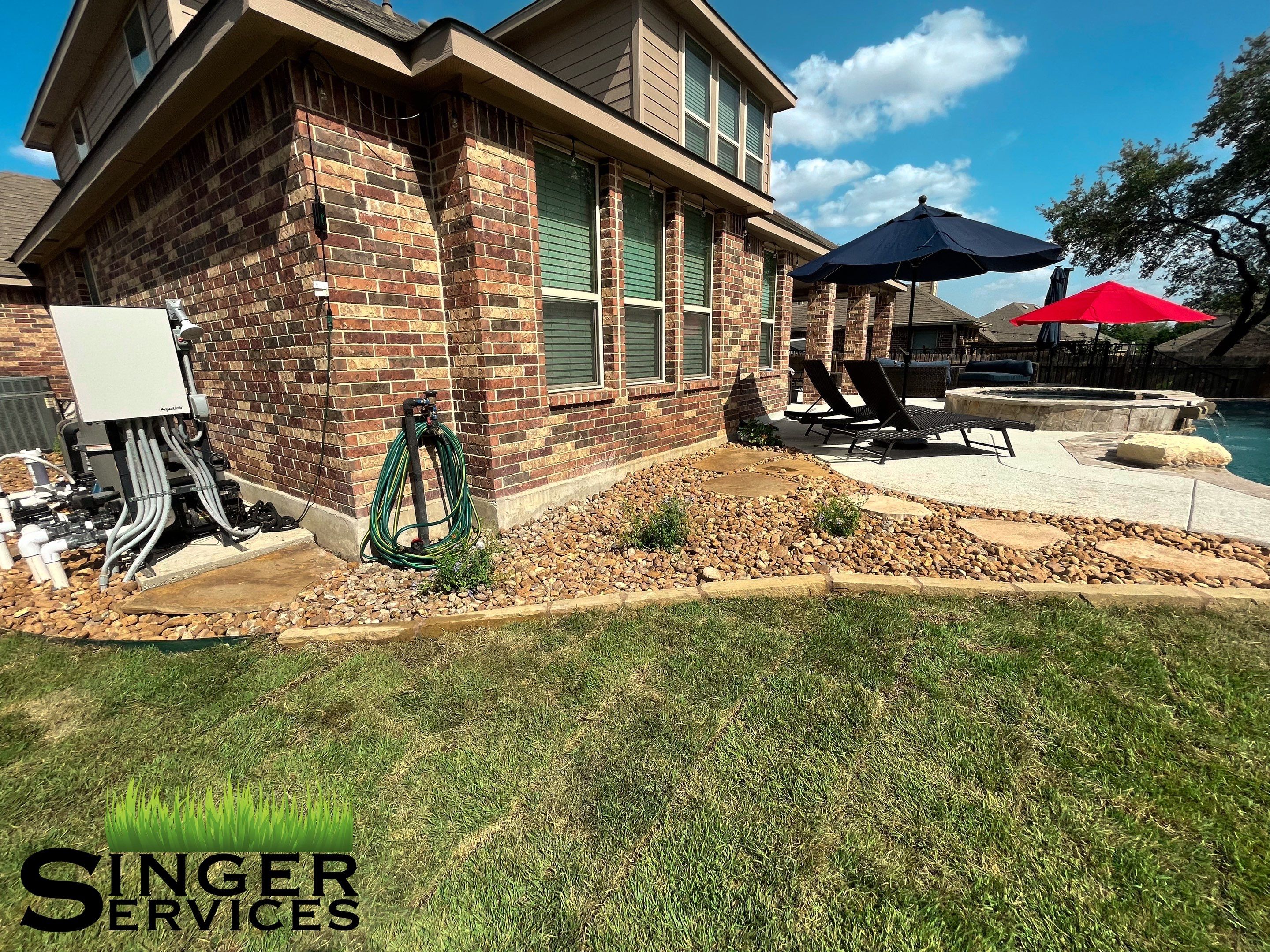 Complete Landscape Restoration after Pool Installation by Singer Services