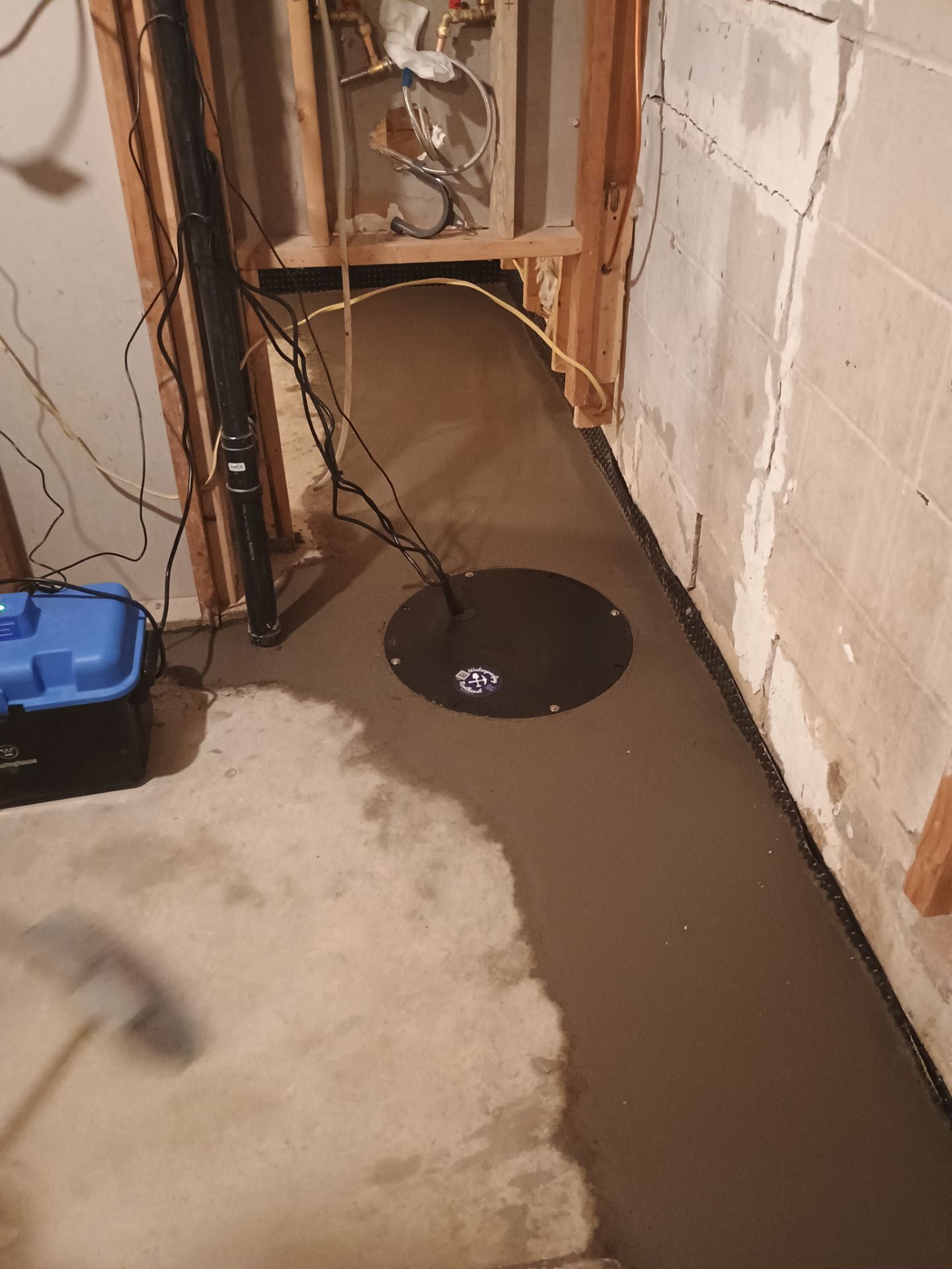 Drain Tile in Minneapolis for Kristen & Taylor by Waterproofing Northeast