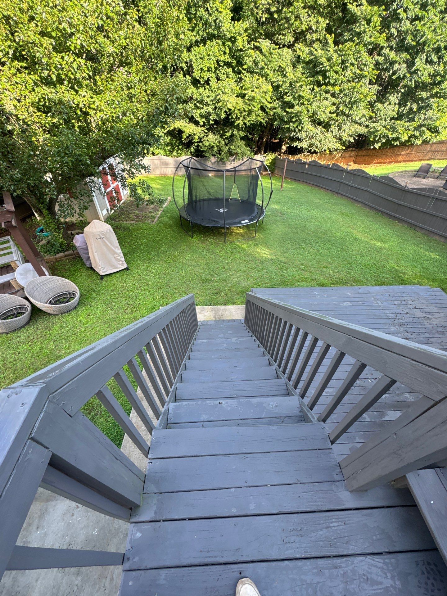 Multi-Level Composite Deck and Porch Renovation in Kennesaw by Swift Home Renovations