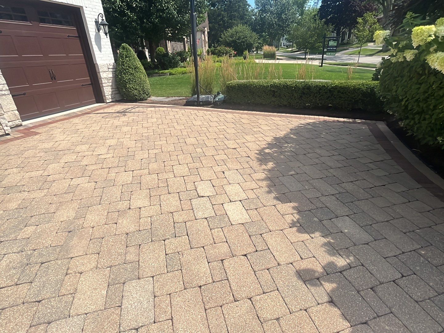 Brick paver clean, sand and seal.  using Surebond SB-1300 by Northern Power Washing LLC.