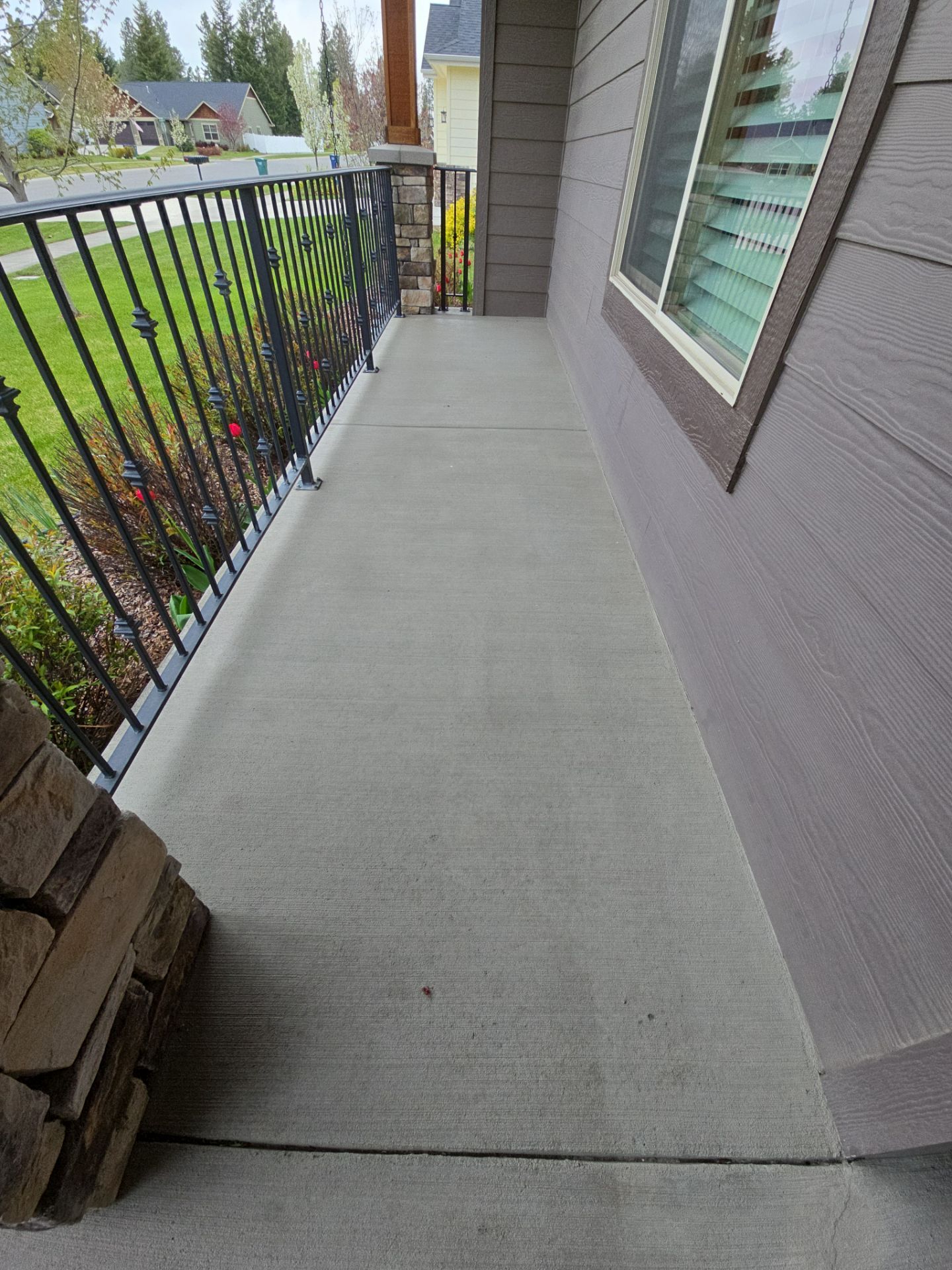 Patio Transformation using Sandstone by Croc Coatings, LLC