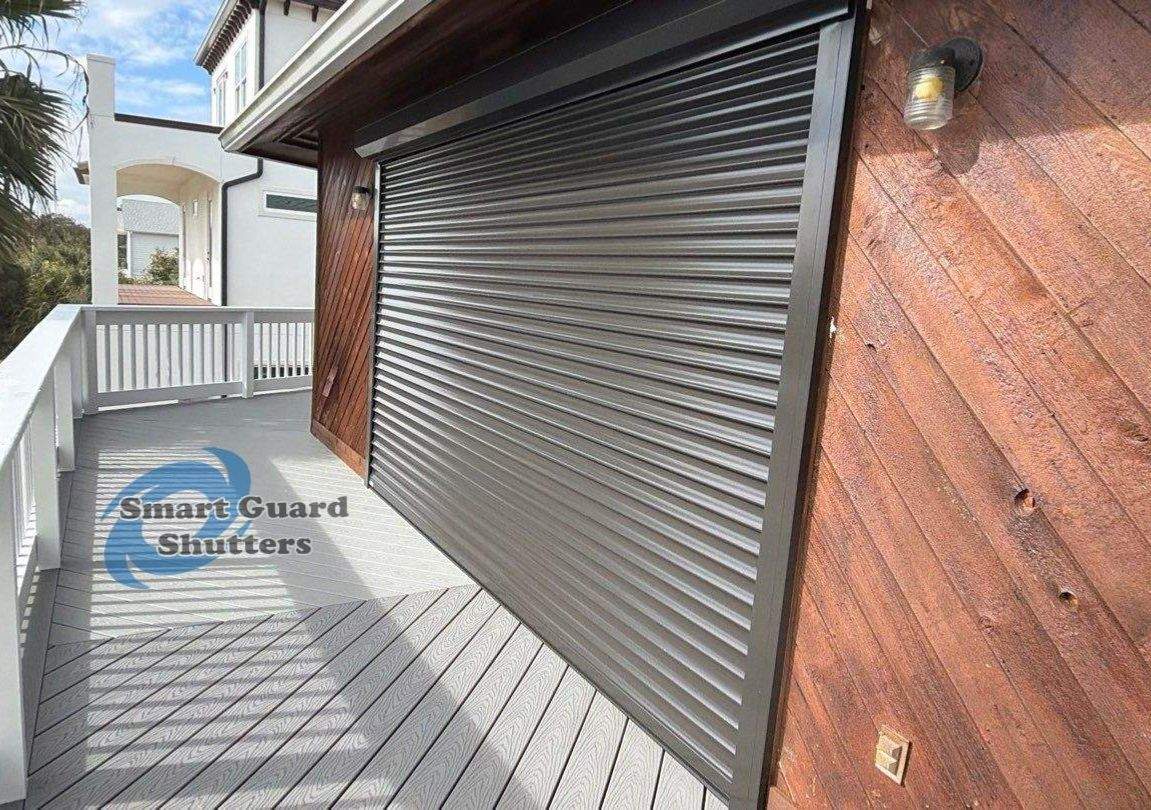 Rolling Shutters in Bronze by Smart Guard Shutters