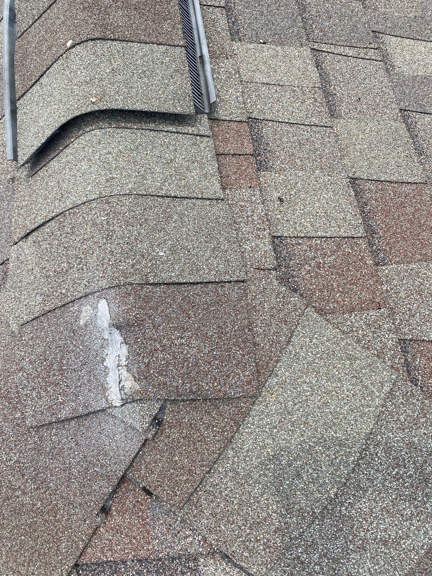 Hail Damage using Owen's Corning Duration (Lifetime) Shingles by Roof Repair Company