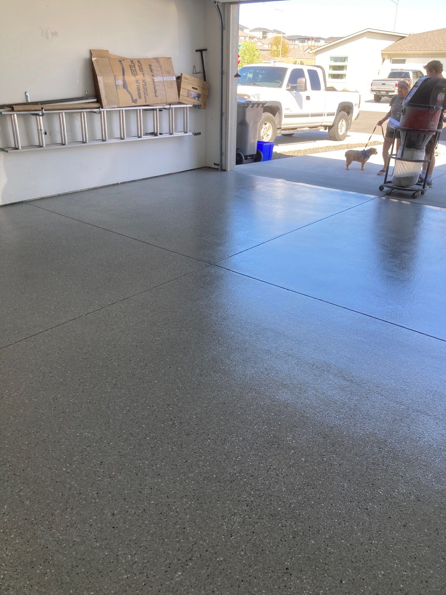 Garage Remodel using Shale Hybrid by Croc Coatings, LLC