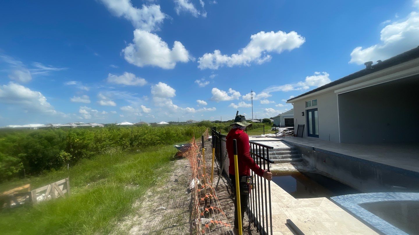 Aluminum Fence Installation using 3 Rail Aluminum Fence by Asap fence and gates, LLC