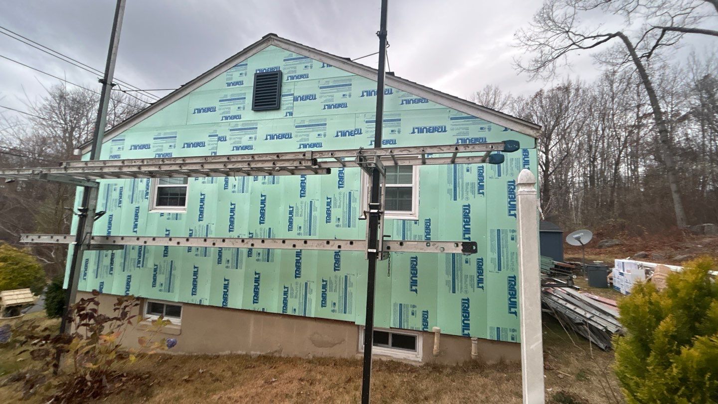 Siding update with Cert. Monogram D/4 x16'8" Clapboard, Midnight Blue & Cert. Monogram D/4 x 25' Clapboard, Midnight Blue by DiGiorgi Roofing and Siding Inc