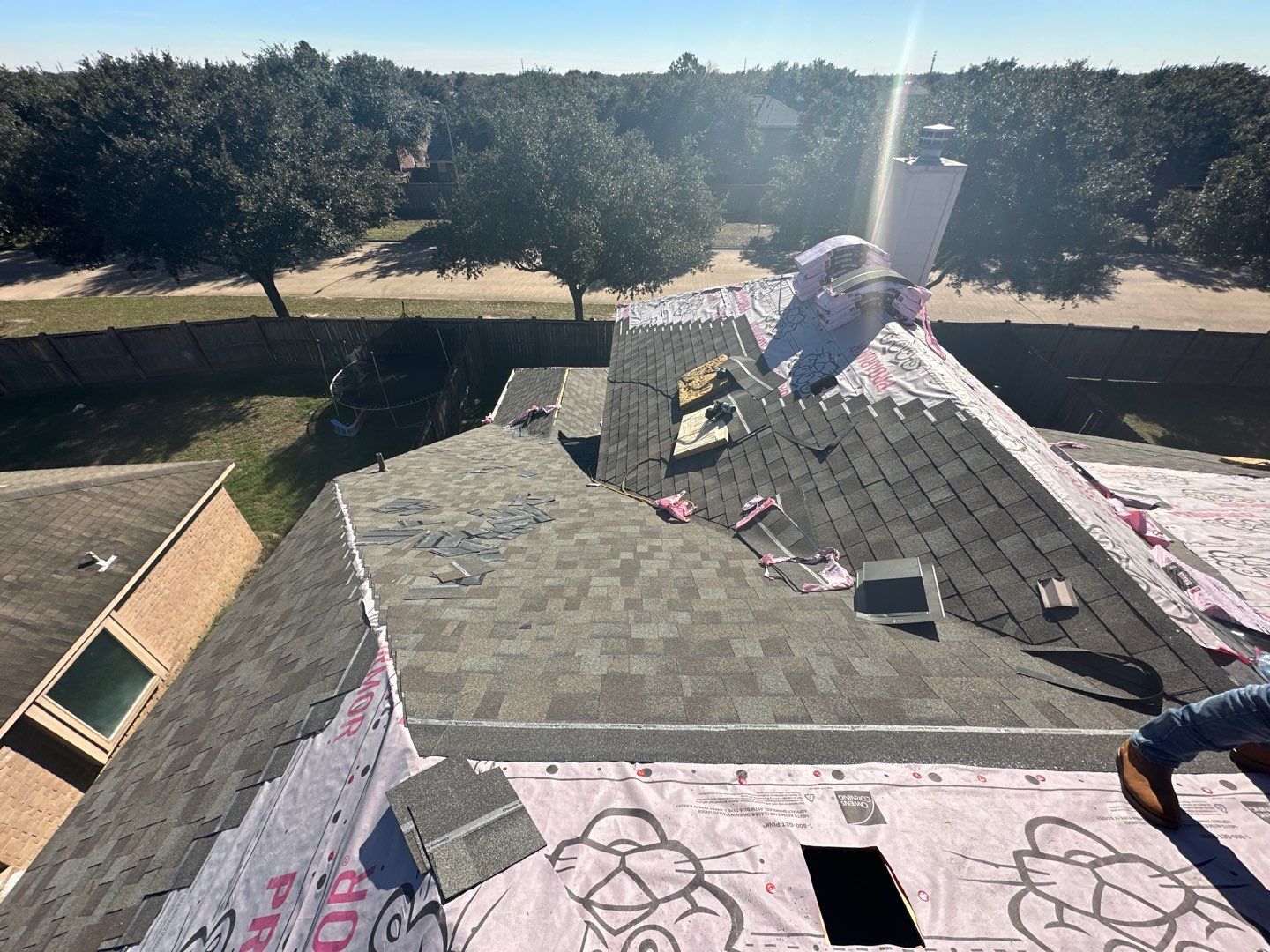 Residential Roofing Installation using Owen's Corning Duration (Lifetime) Shingles by Roof Repair Company