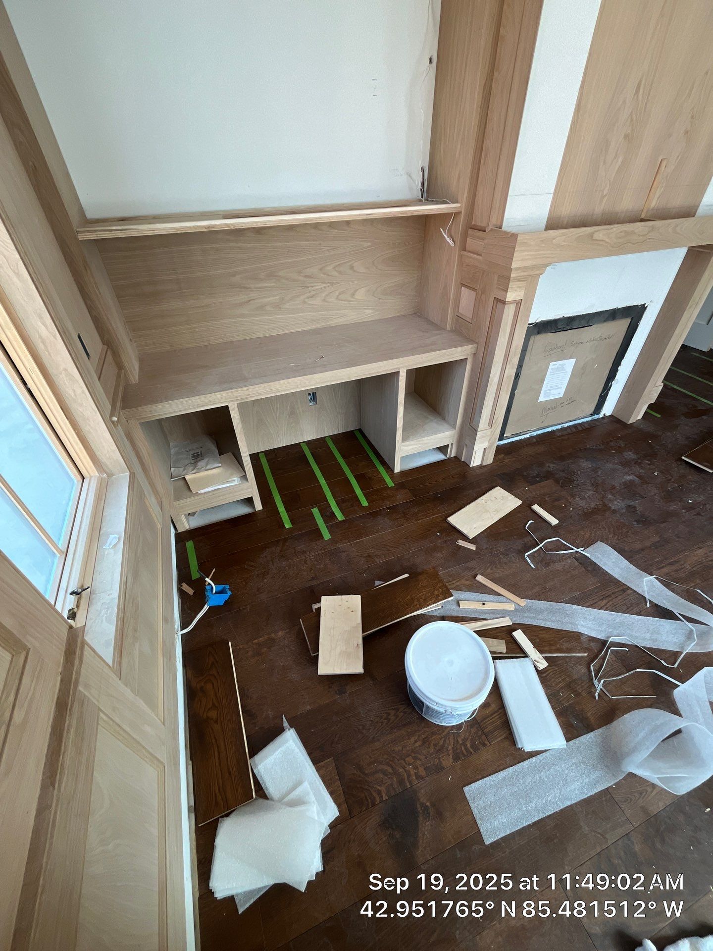 Stunning Ada Brownstone - Custom Staircase, Pattern Floor by RTBaldwin Hardwood Floors