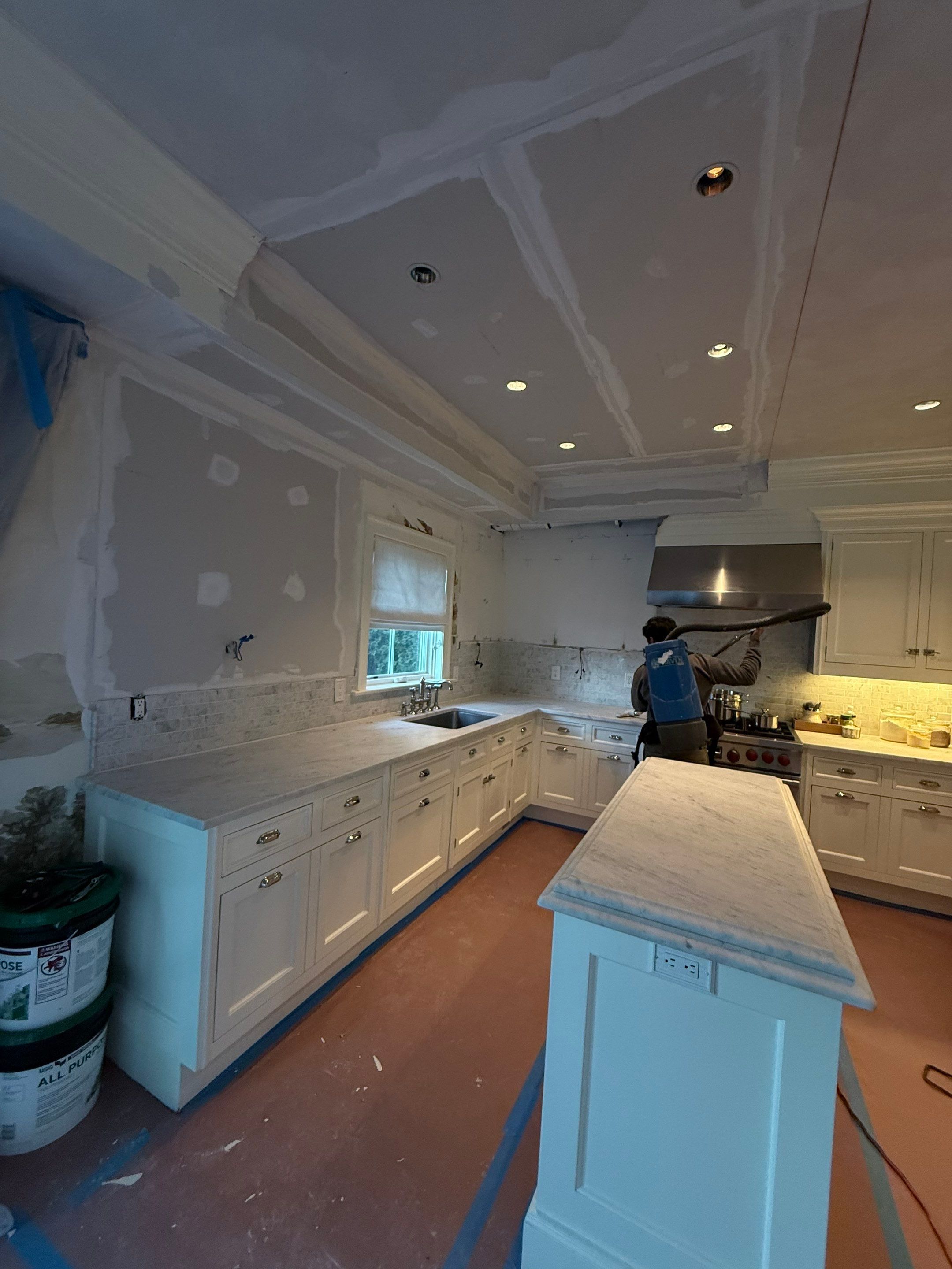 Water Damage Repairs in Luxury Kitchen and Primary Bathroom by Fox Hill Luxury Real Estate Services