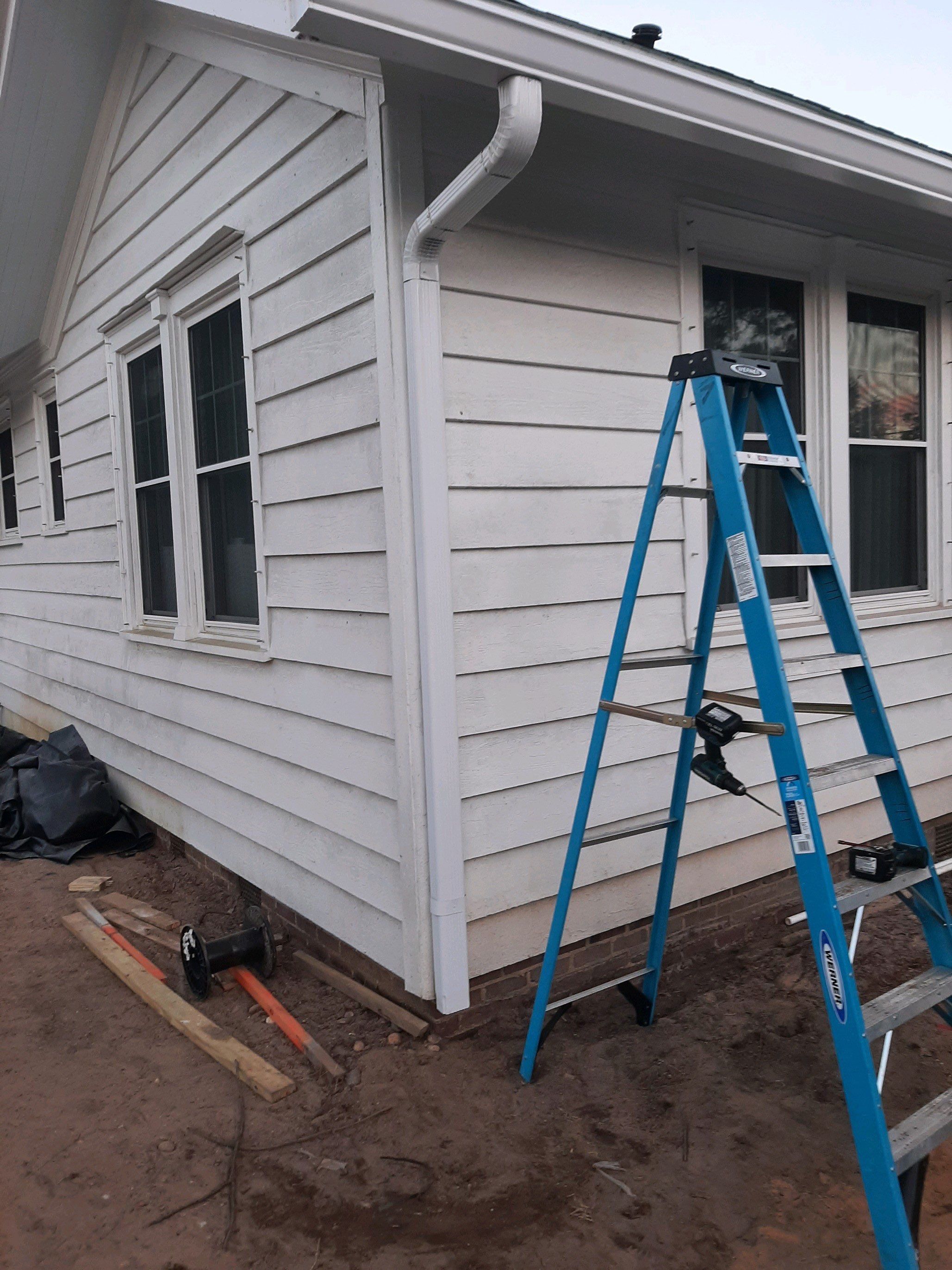 Gutter Installation using K-Style Seamless Gutters by Gutter Professors
