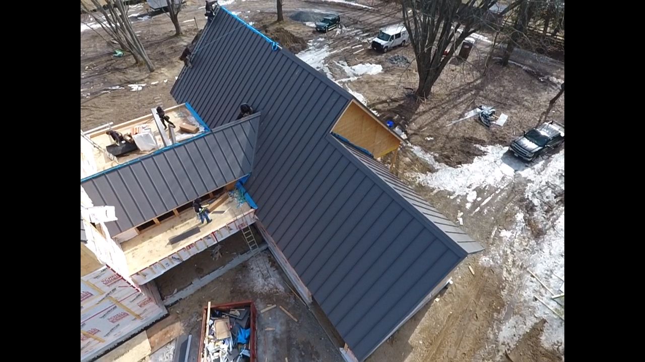New Construction | 16” Standing Seam Metal Roof Installation by Jay Carter Roofing & Sheet Metal