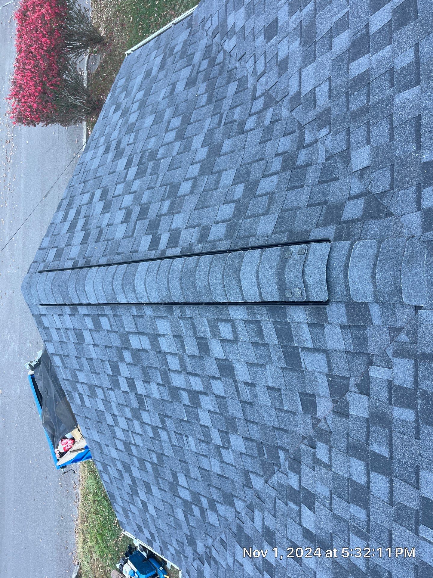 Residential Roofing Installation using Certainteed Landmark Pro Shingles blue by Fahey Roofing + Contracting