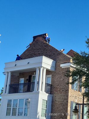 Townhouse Roof Replacement and Chimney Repair in Sunset Beach, NC