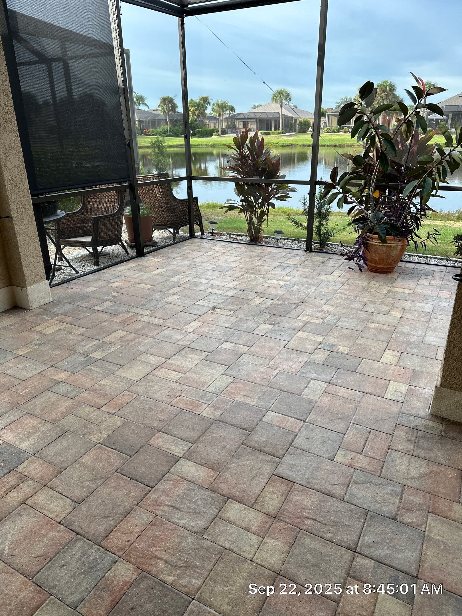Herringbone Paver Sealing and Restoration in Sun City Center by Supreme Paver Experts