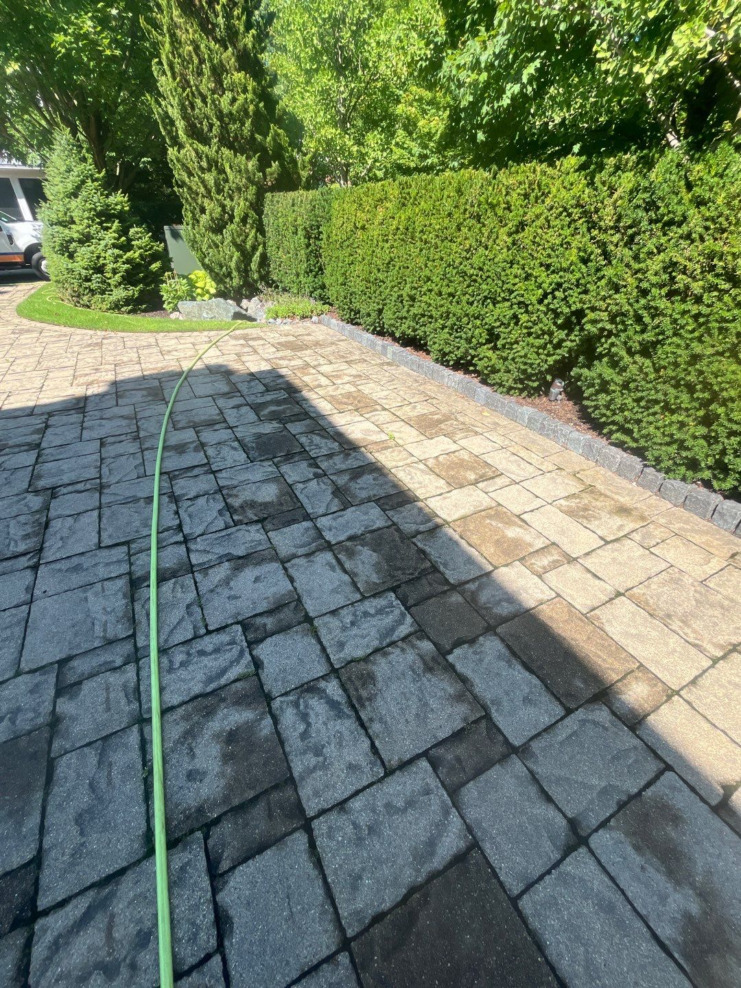 Brick paver clean, sand and seal.  using Surebond SB-1300 by Northern Power Washing LLC.
