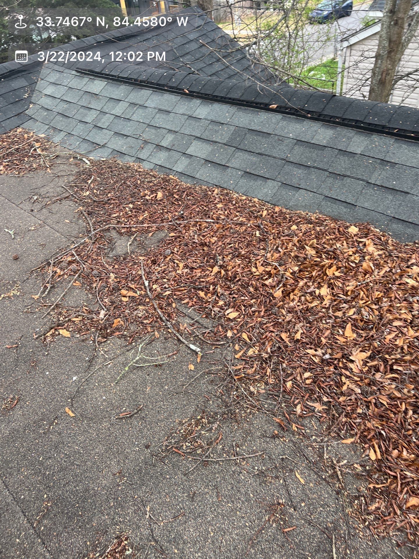 Gutter Cleaning using brown bags by Roof Bullies