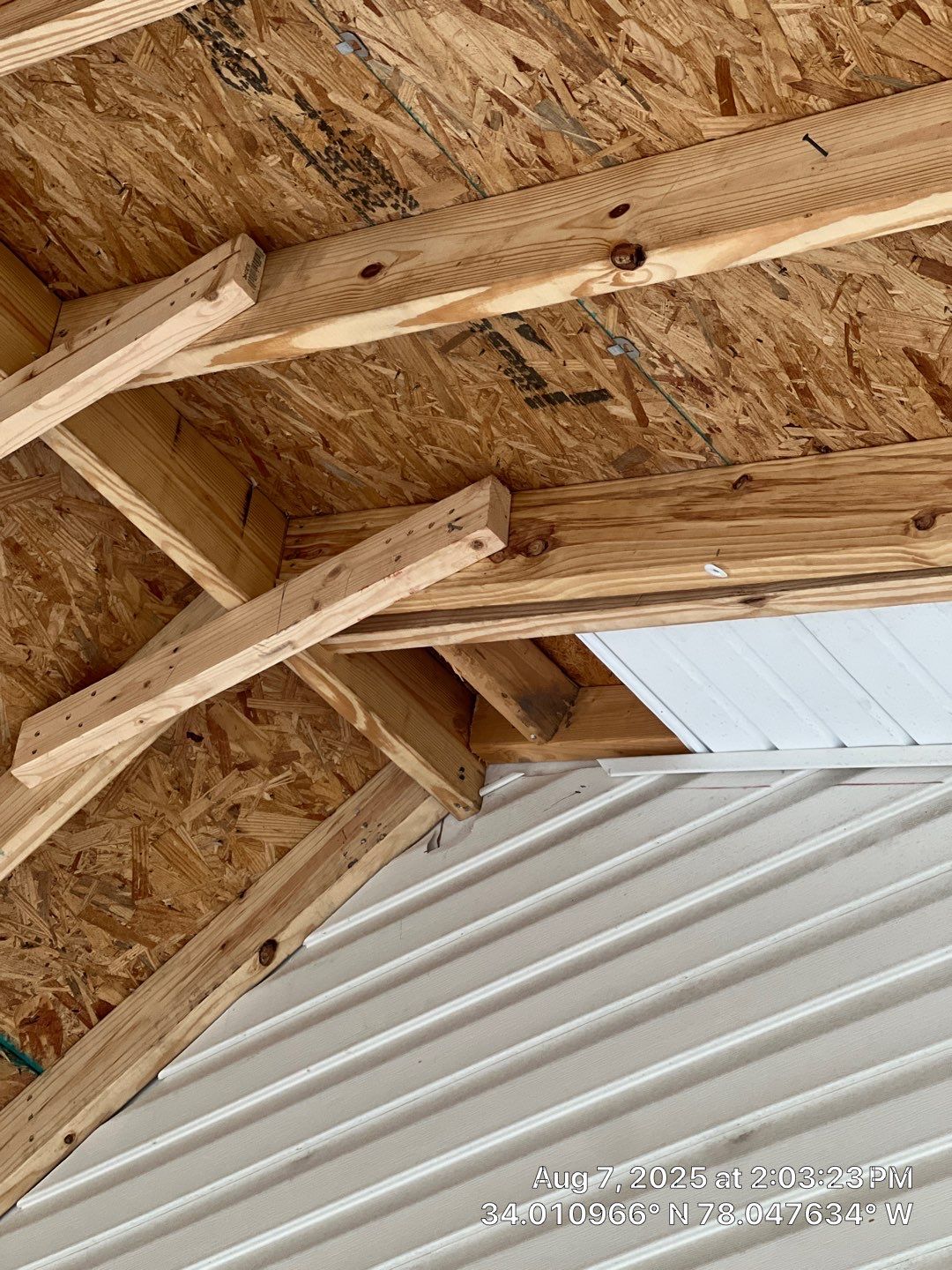 Covered Porch in Boiling Springs Lakes by RGR Construction and Roofing, LLC