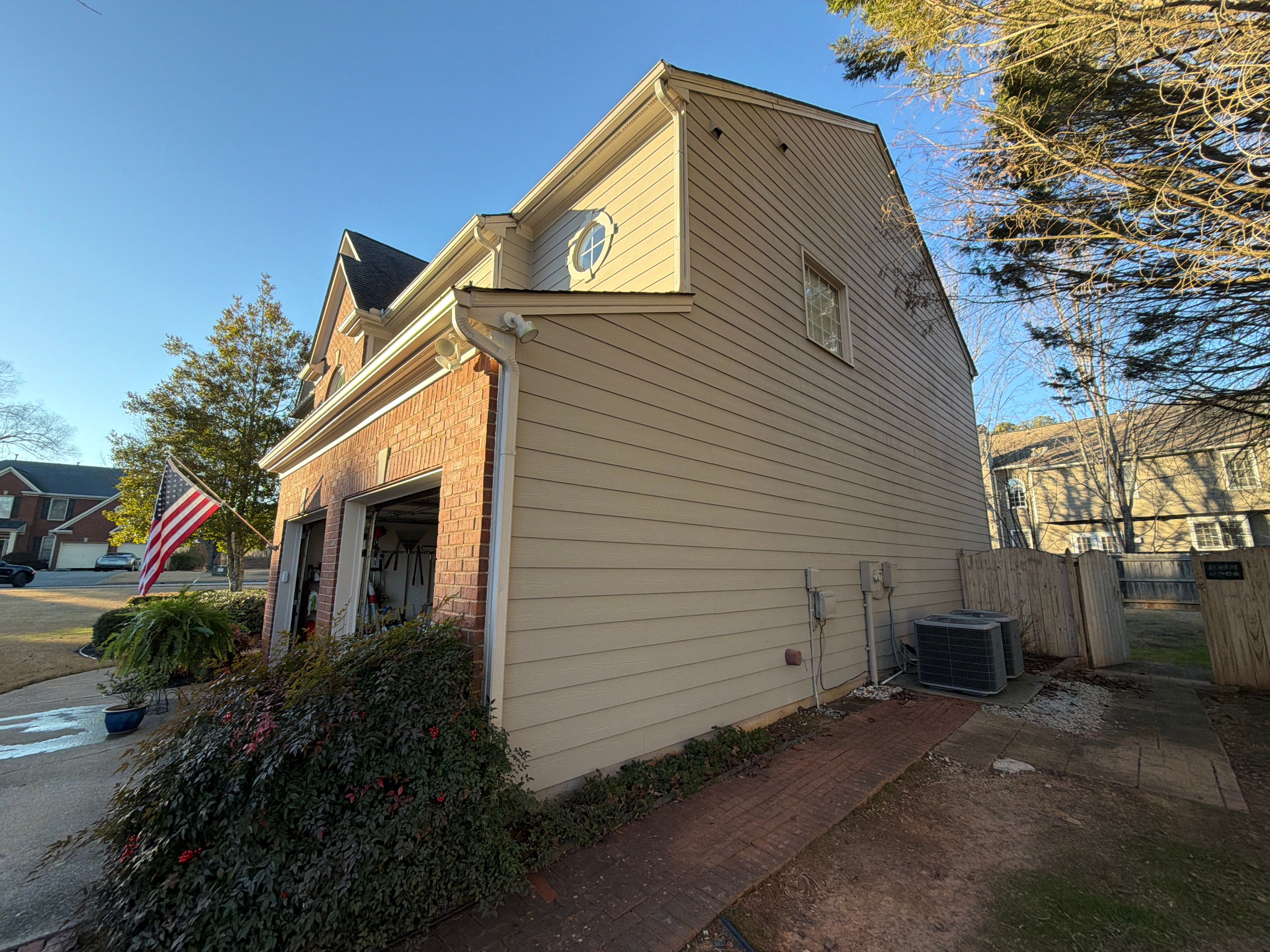 Alpharetta, GA Partial Siding Replacement using James Hardie Lap Select Cedarmill by Nelson Exteriors
