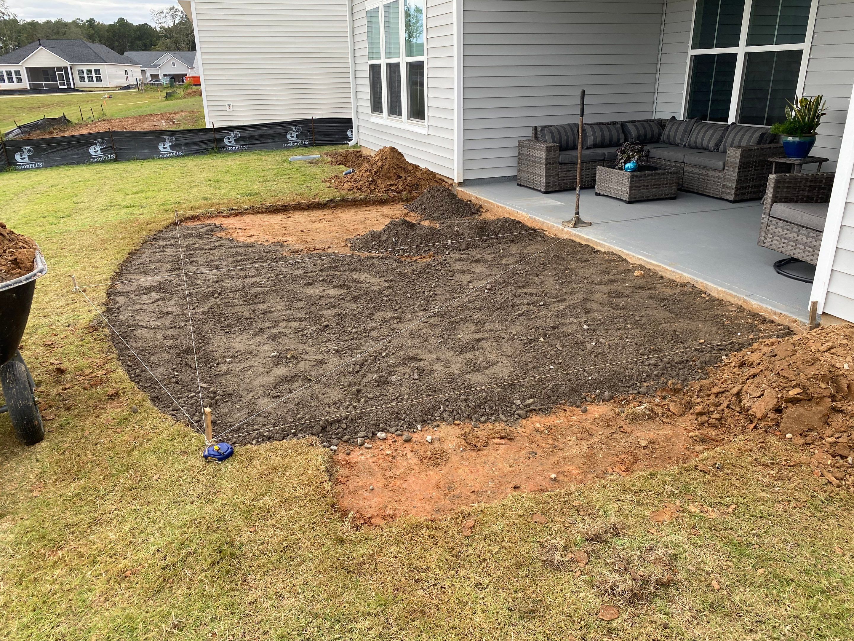 Custom Herringbone Paver Patio and Professional Landscaping in Bluffton by Lowcountry Scapes, LLC