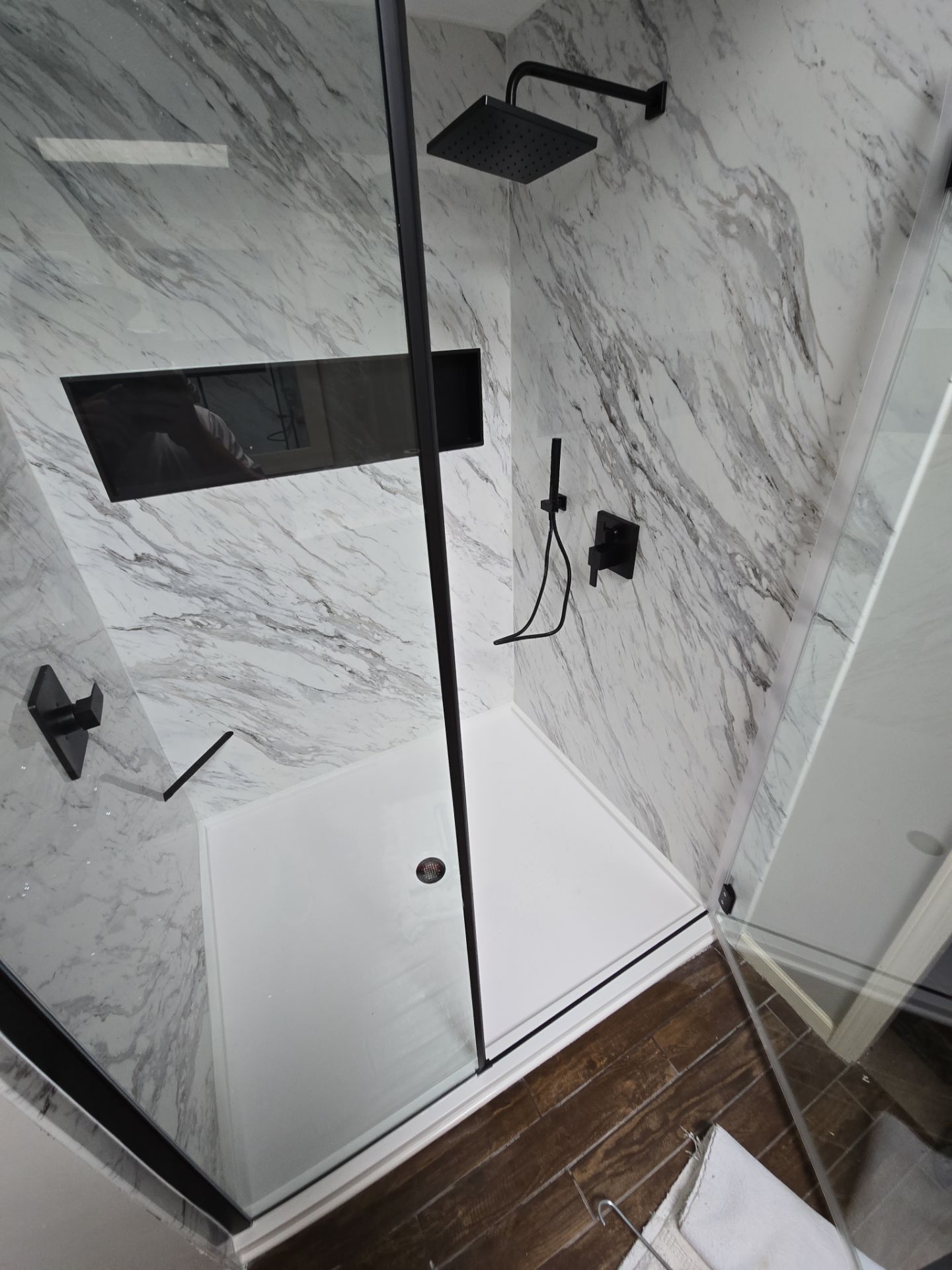 Existing tile shower was a rotting disaster by The Shower Company