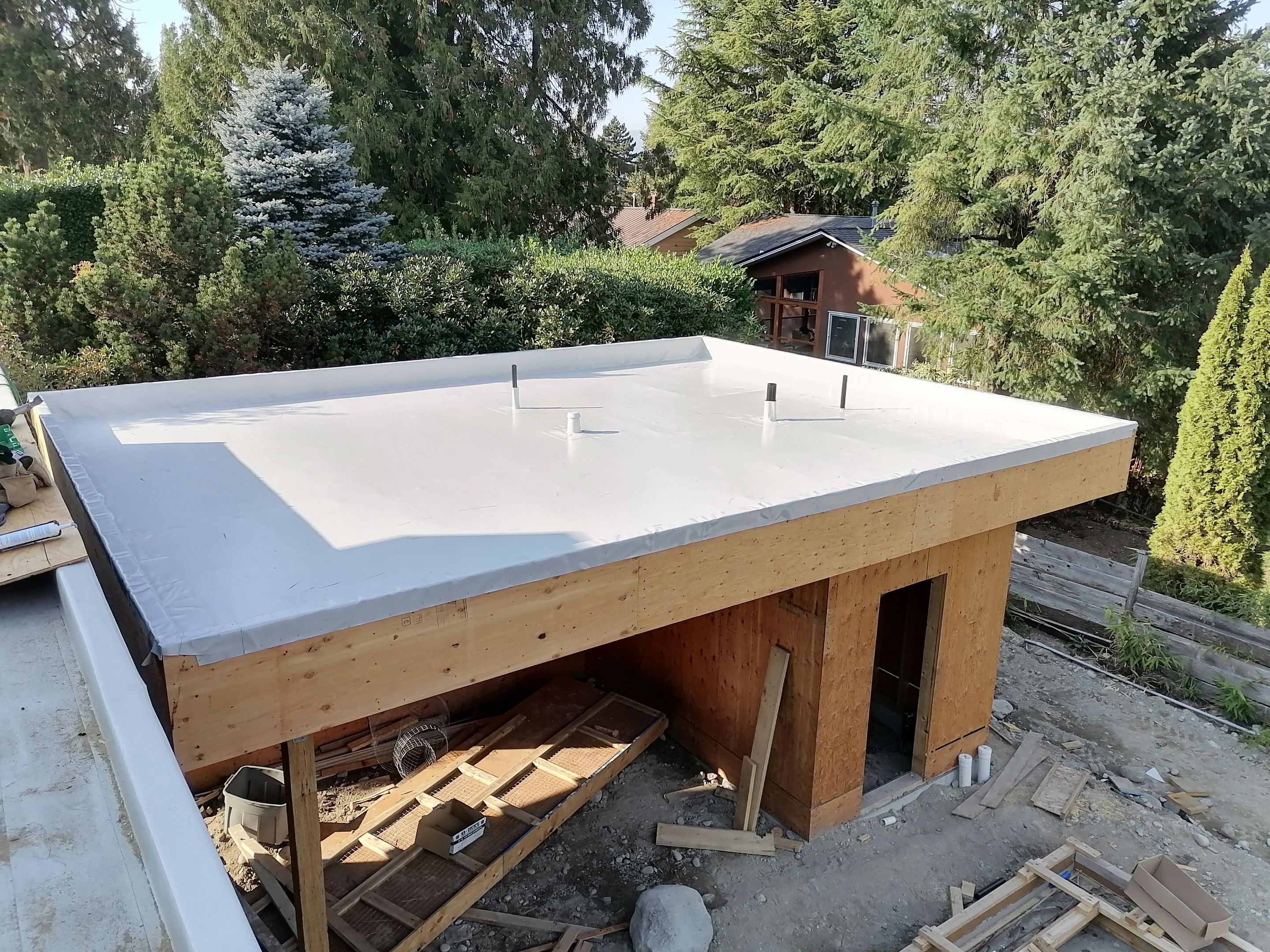 Residential Roofing Installation using Durolast roofing membrane by Top Notch Roofing Inc