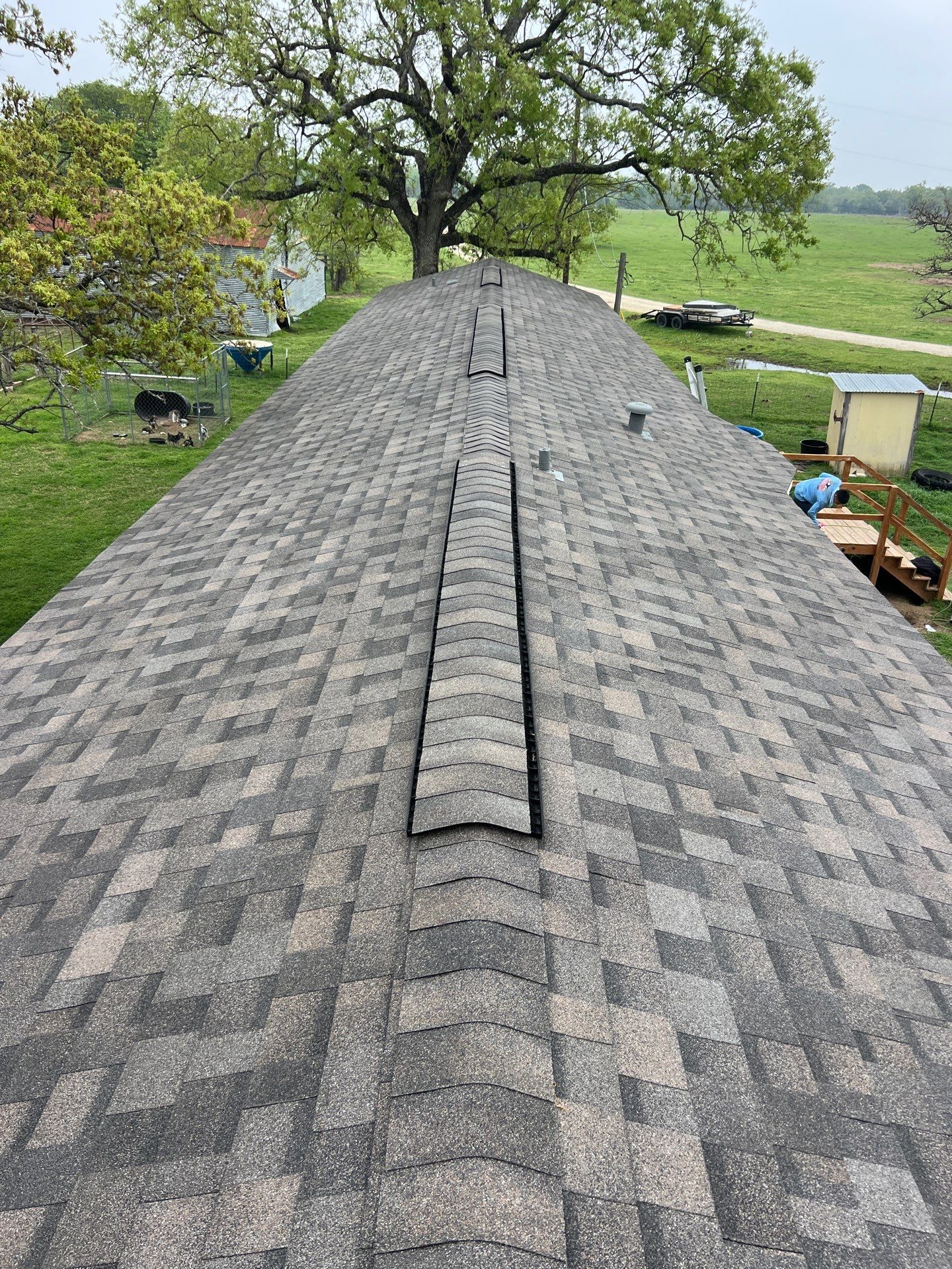 Residential Roofing Installation using IKO Dynasty Class 3 Impact Resistant 30YR Architectural Shingles. Color: Driftshake by WR Roofing Solutions