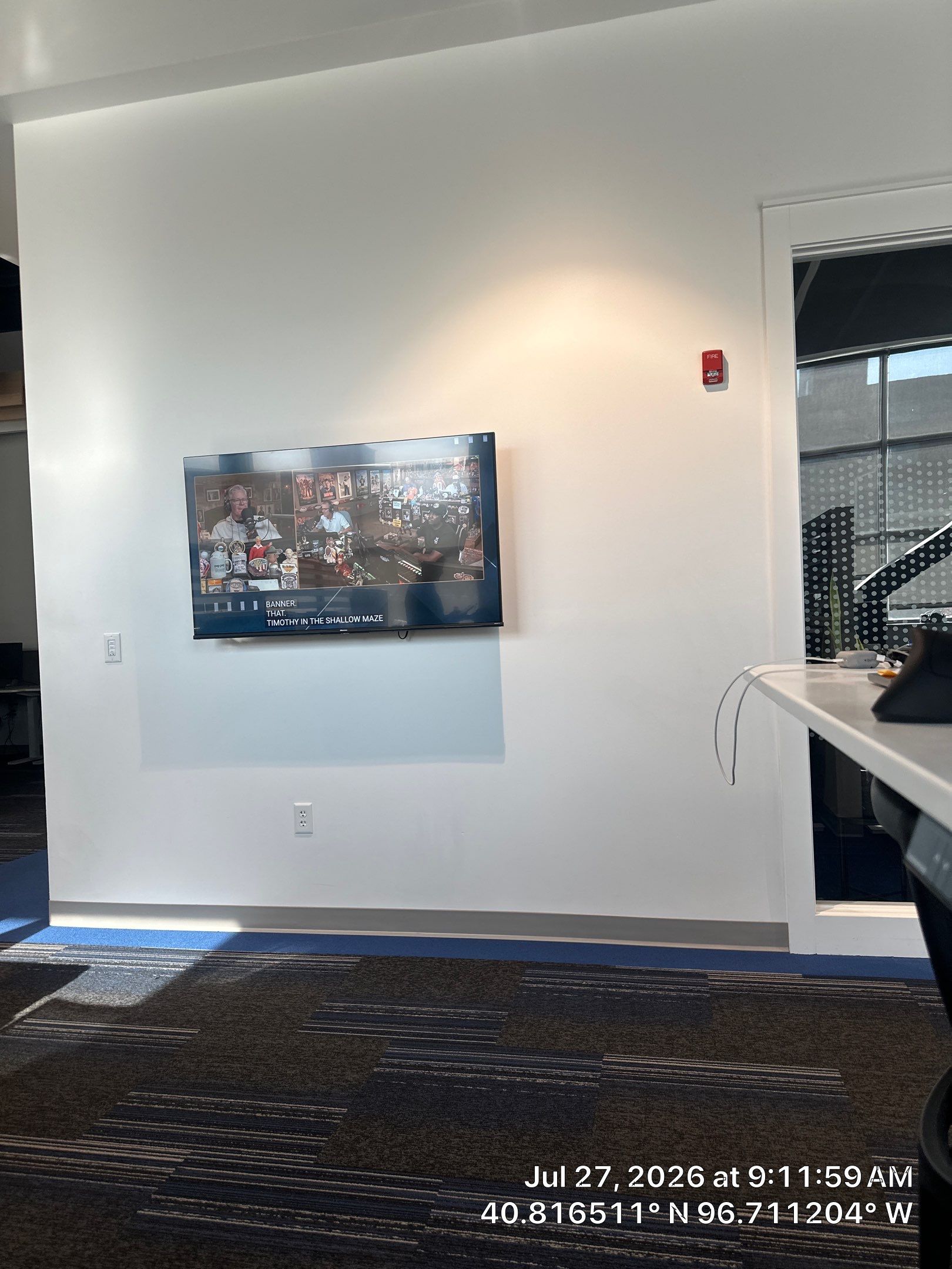 Commercial Office Interior Configuration and Media Installation in Lincoln by CompanyCam Sales Demo