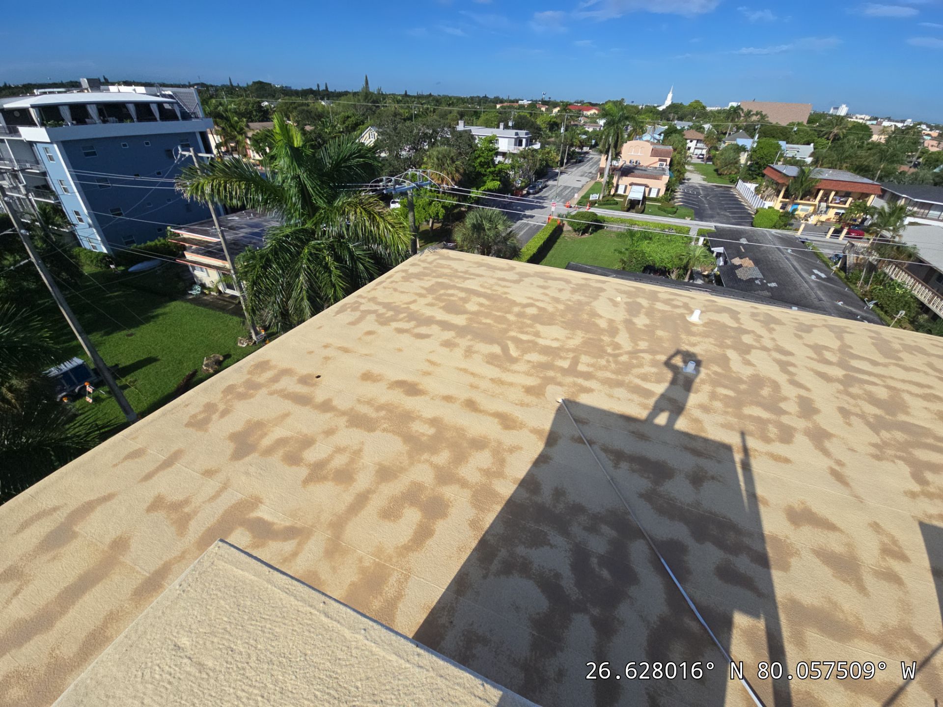 Commercial Roof Restoration for Lake Worth Beach Flat Roof Project by Roof King LLC