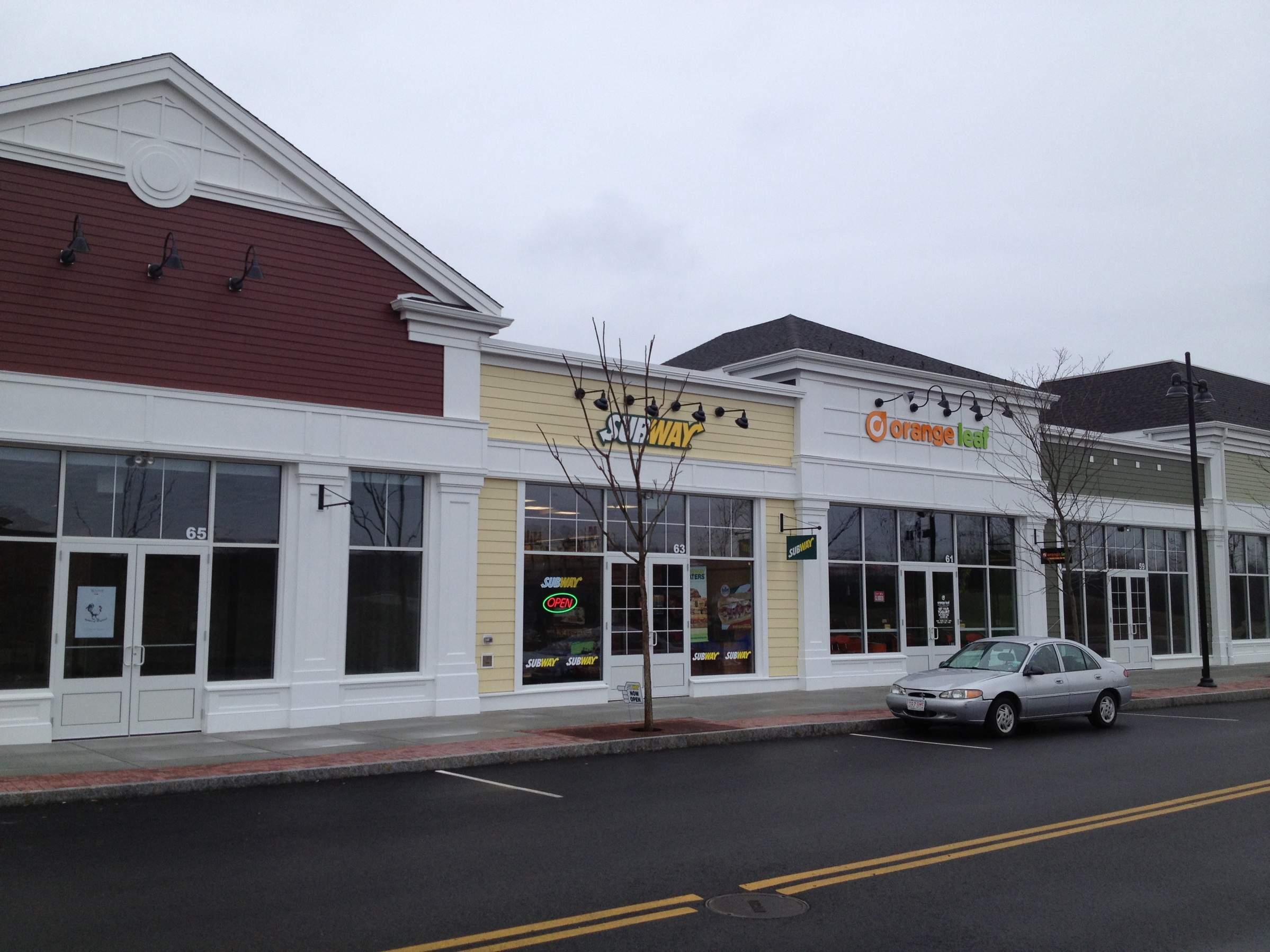 Commercial Gutter System at Wayland Town Center by Gutter Pro Enterprises