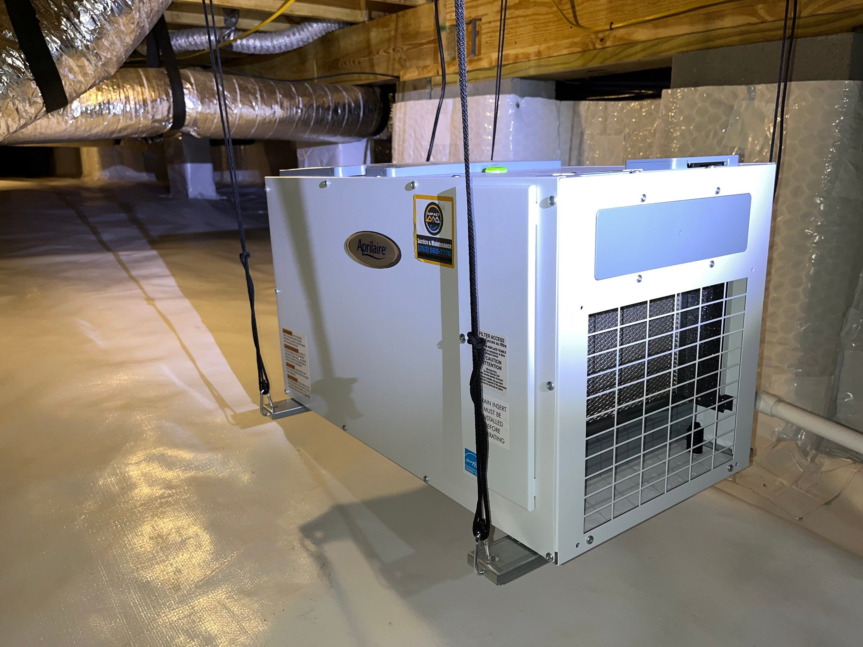 Impact Choice Encapsulation with French Drain, Mold Removal, and Crawlspace Door by Impact Crawlspace