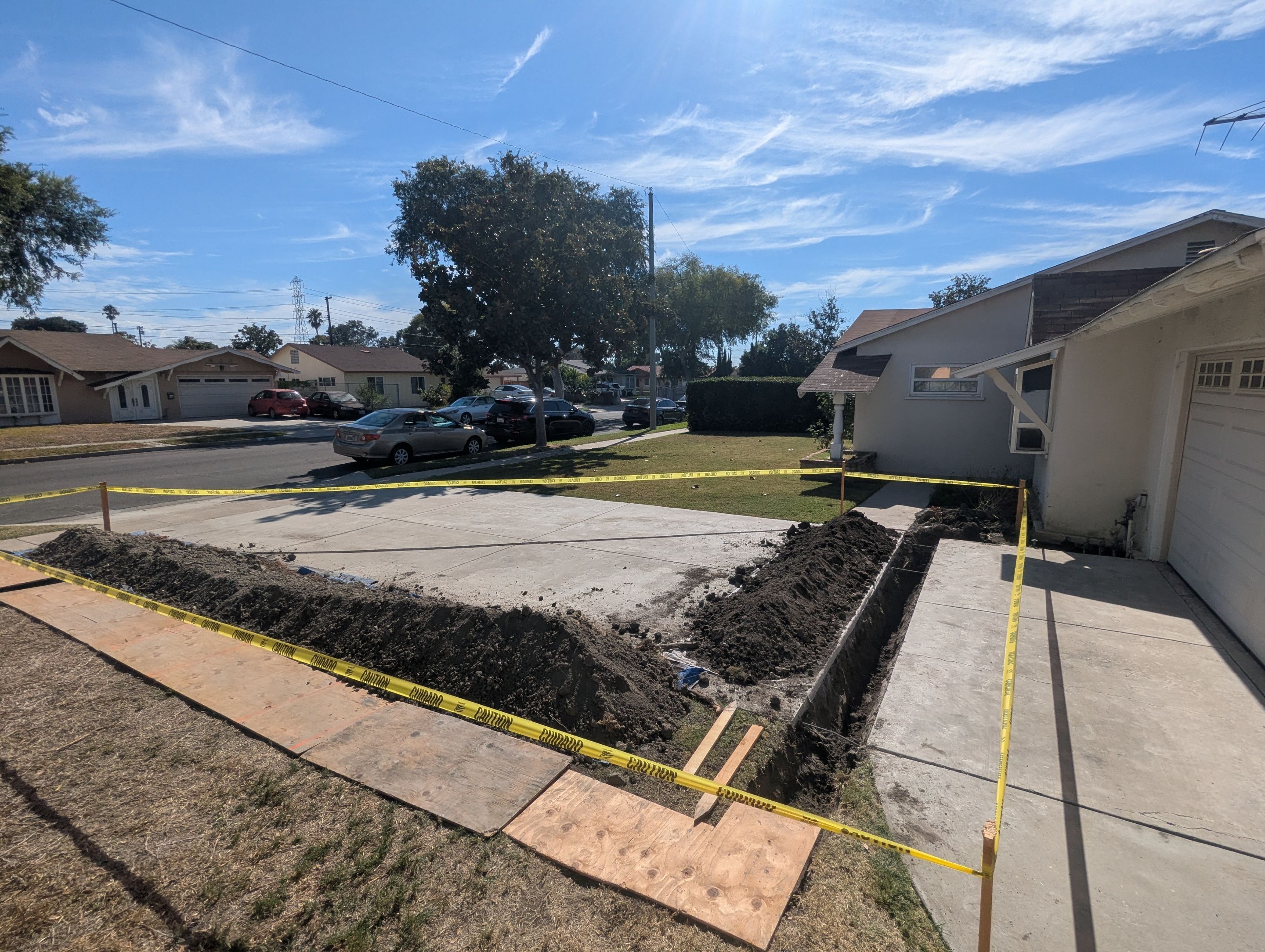 Water Main from meter to house  by Professional Plumbing Inc 