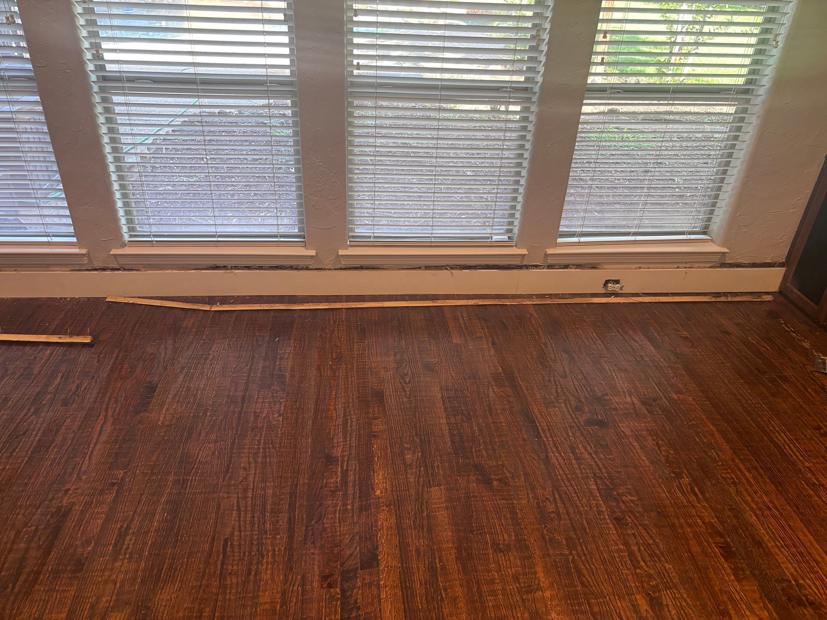 In Progress - Repairing wet Hardwood Floors in Colleyville by Bernard Hardwood Floors
