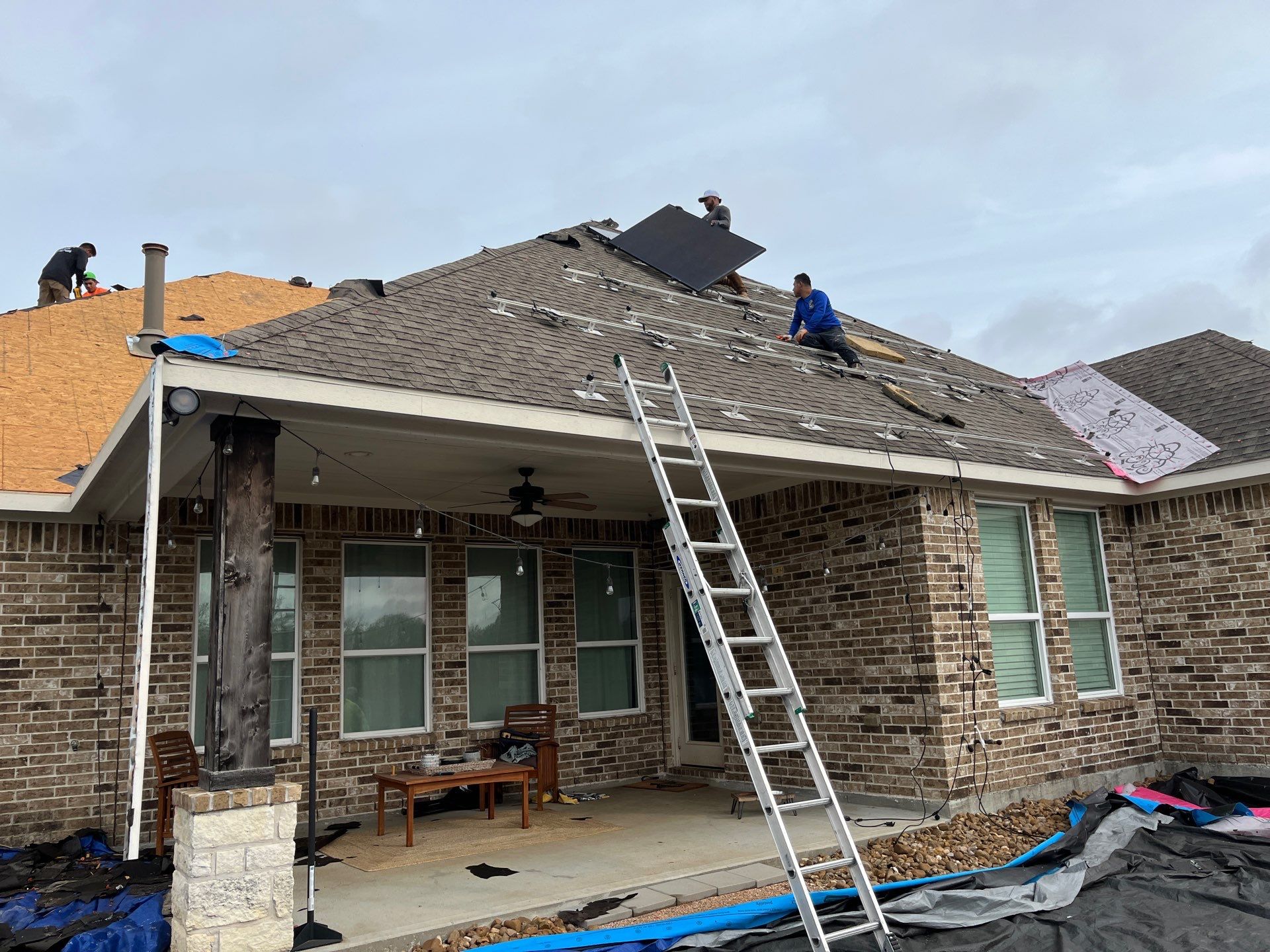 Hail Damage using Owen's Corning Duration (Lifetime) Shingles by Roof Repair Services LLC